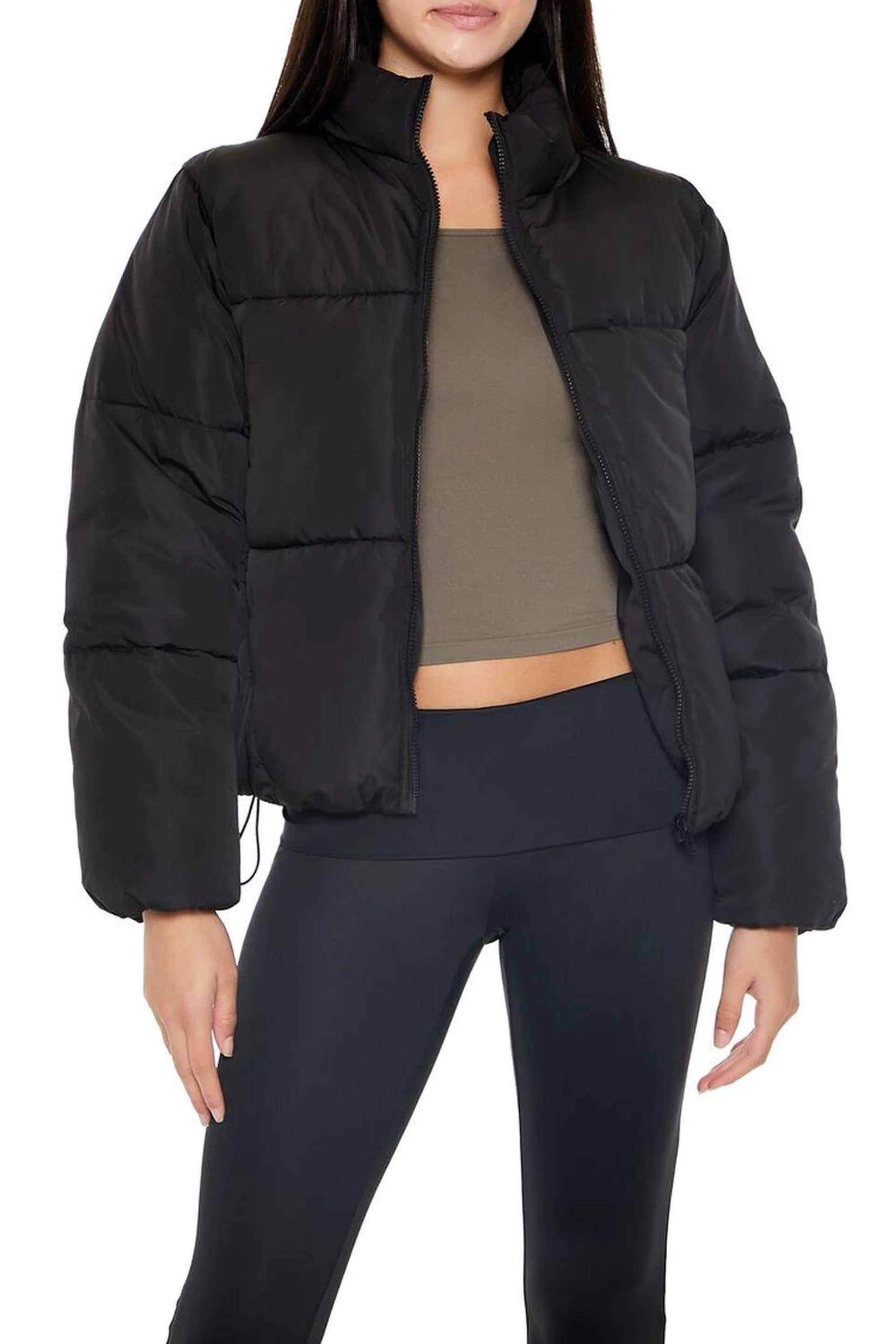 Channel-Stitched Puffer Jacket