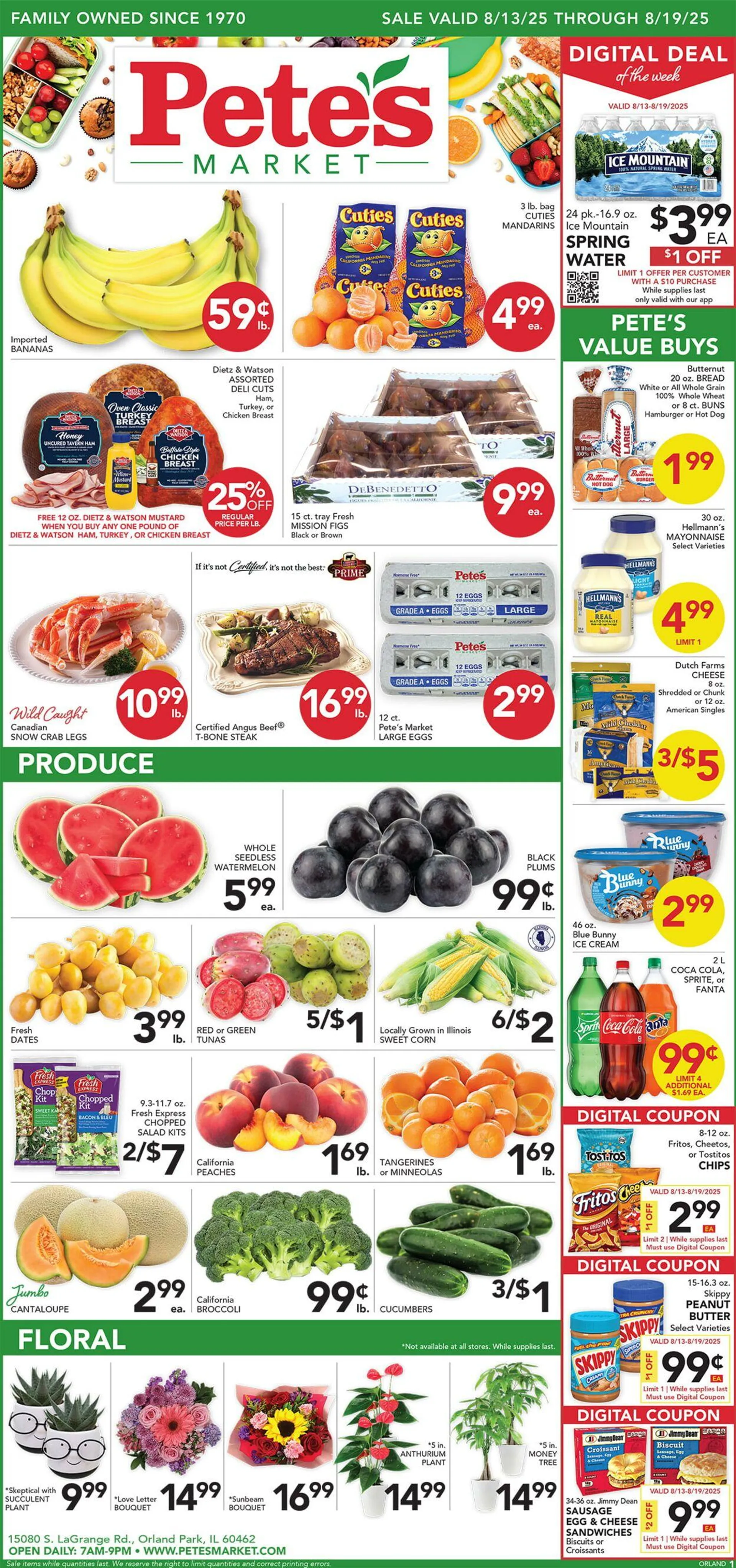 Weekly ad Pete's Fresh Market Current weekly ad from August 6 to August 12 2025 - Page 1
