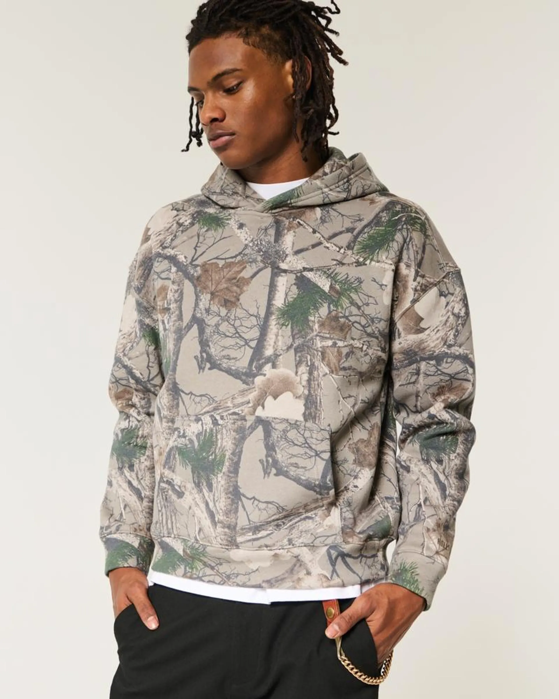 Boxy Camo Hoodie