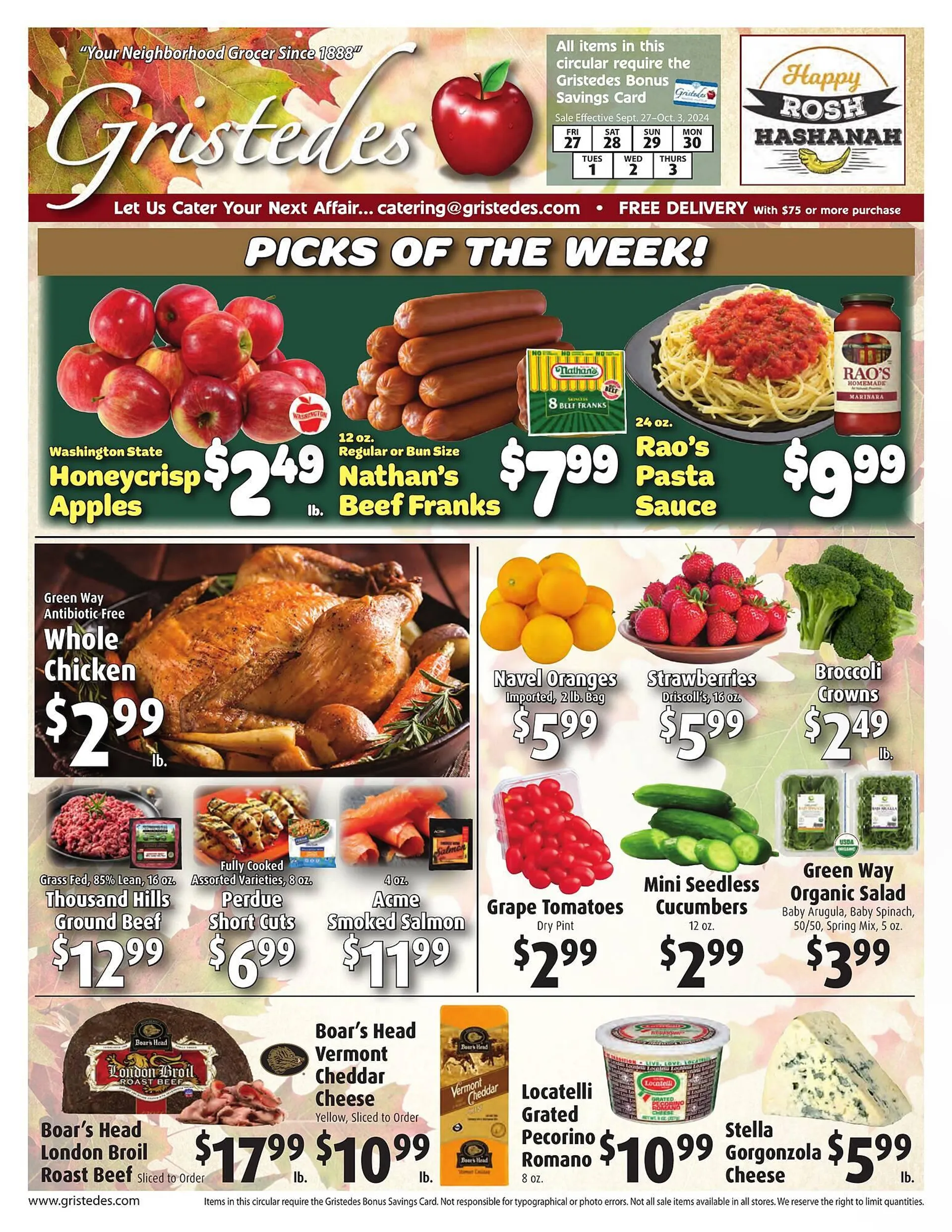 Gristedes Weekly Ad - 1