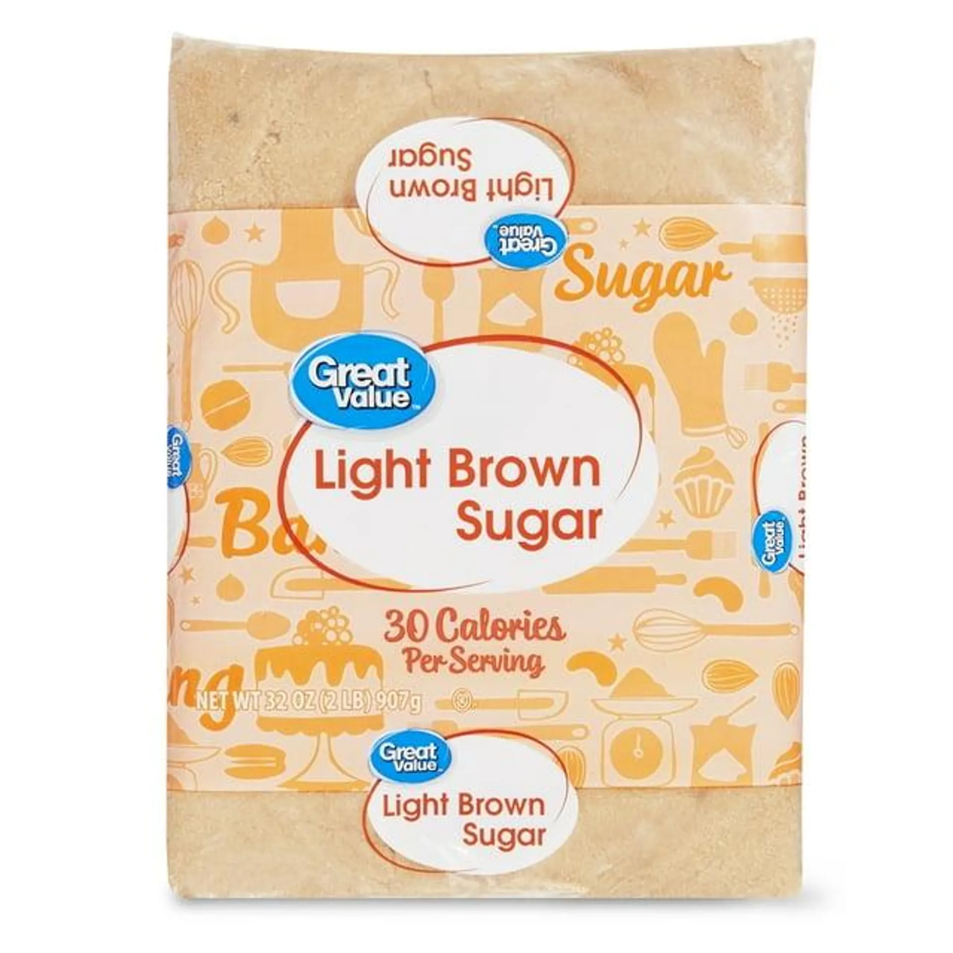 Great Value Light Brown Sugar, 32 oz