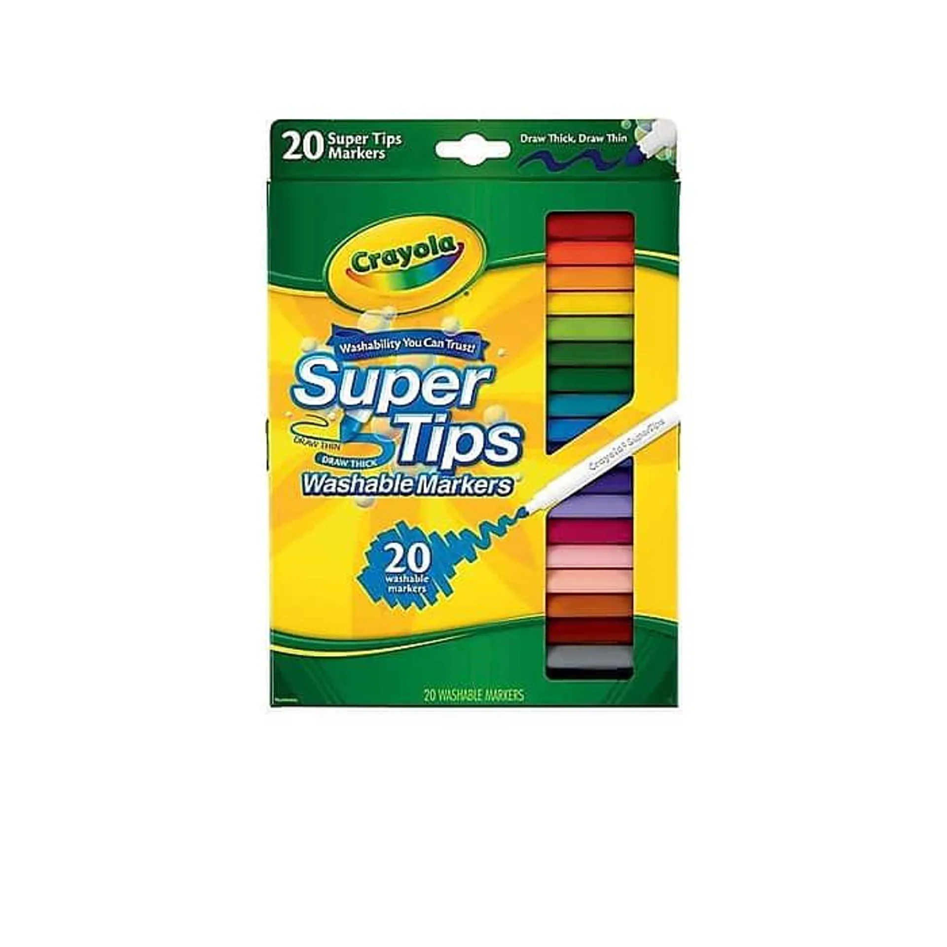 Crayola Super Tips Washable Markers,