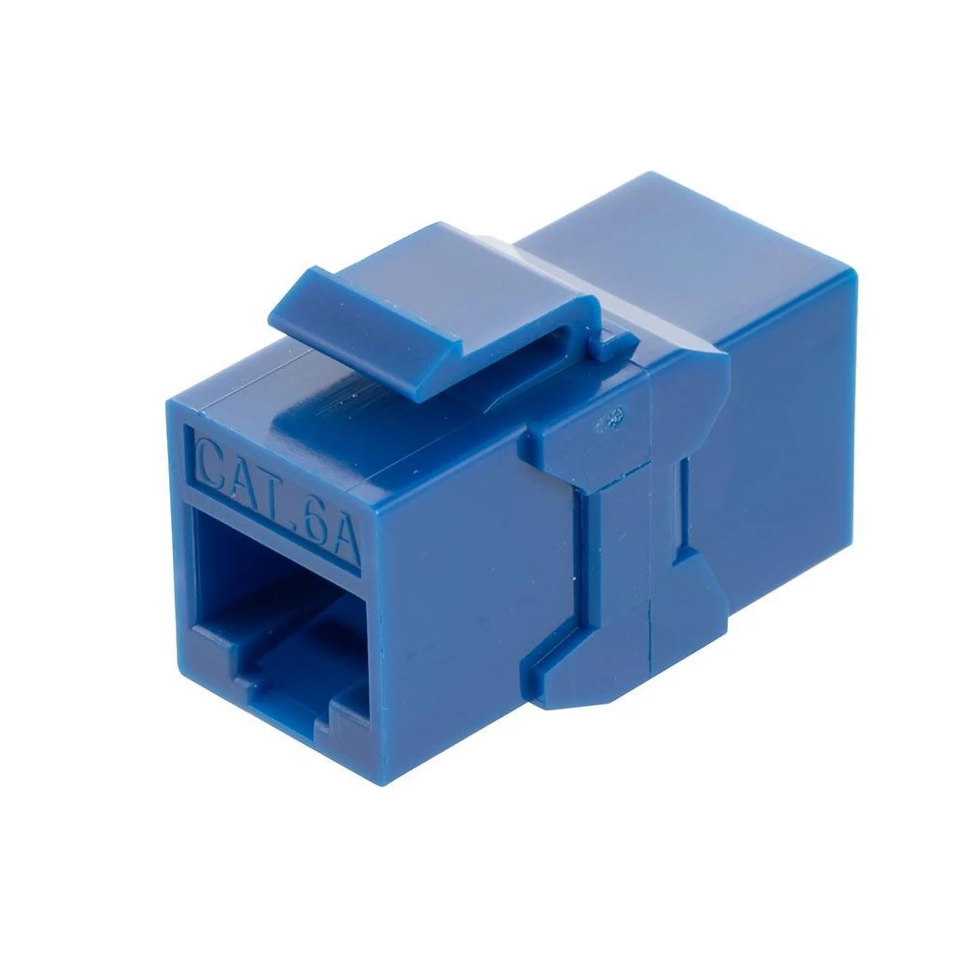 NavePoint CAT6A UTP Inline Keystone Coupler, 15 pack, Blue