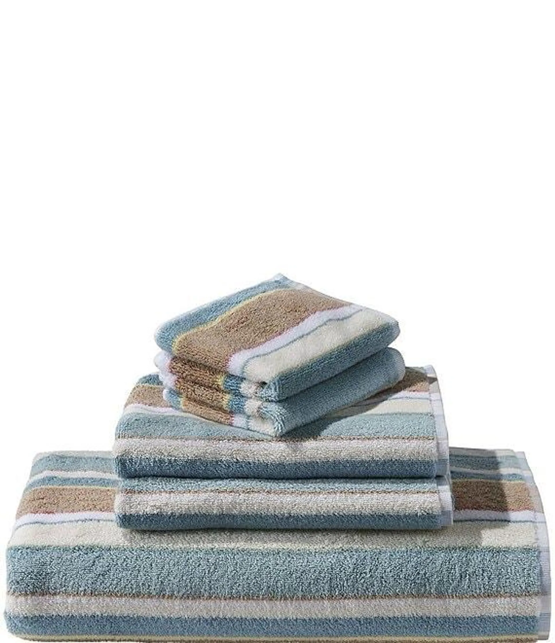 Bean's Striped Organic Cotton Bath Towel