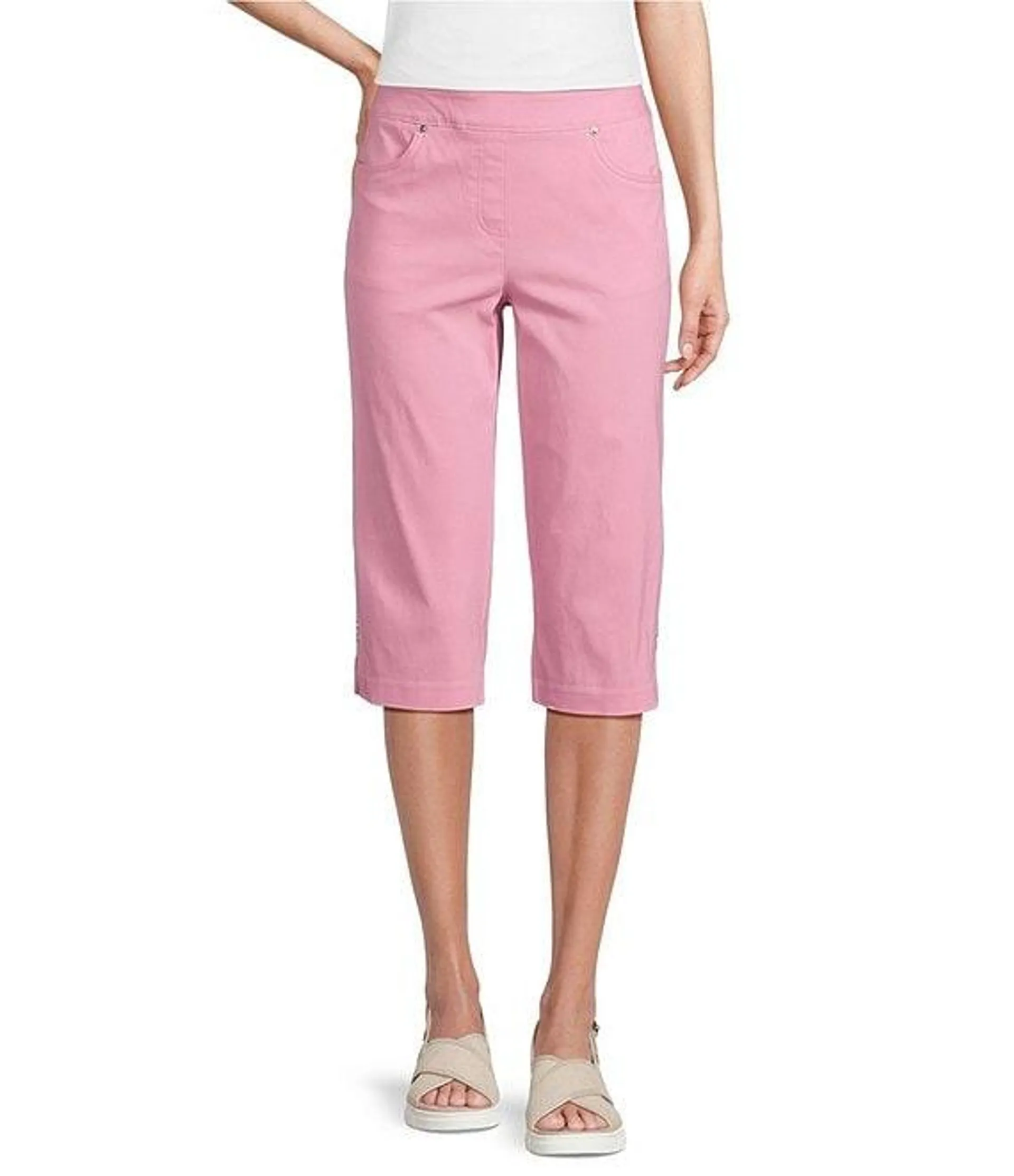 Petite Size Tech Stretch Pull-On Skimmer Pants