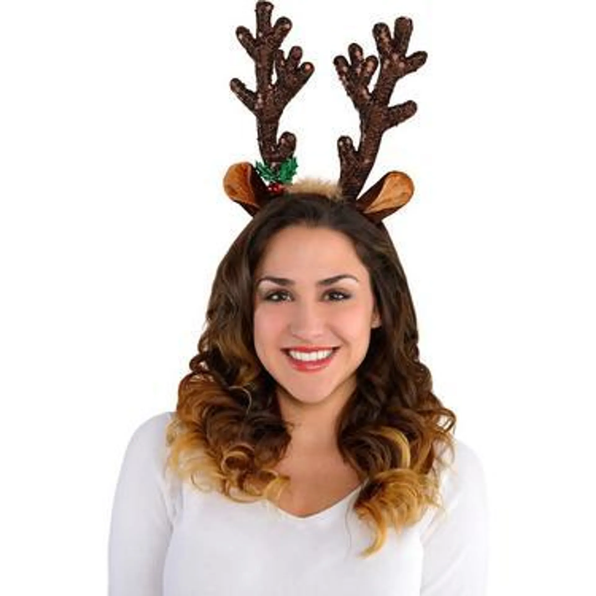 Sequin Reindeer Antlers Headband