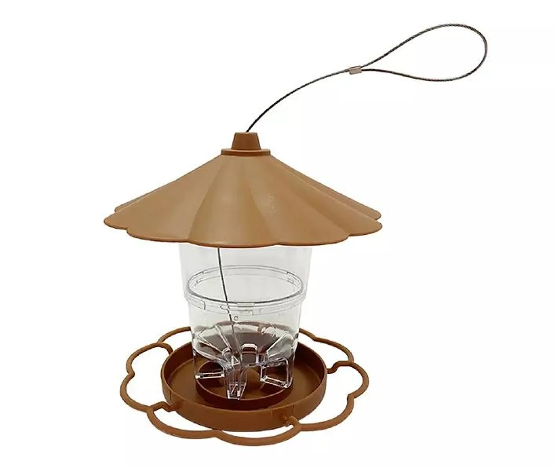 Brown Plastic Bird Feeder