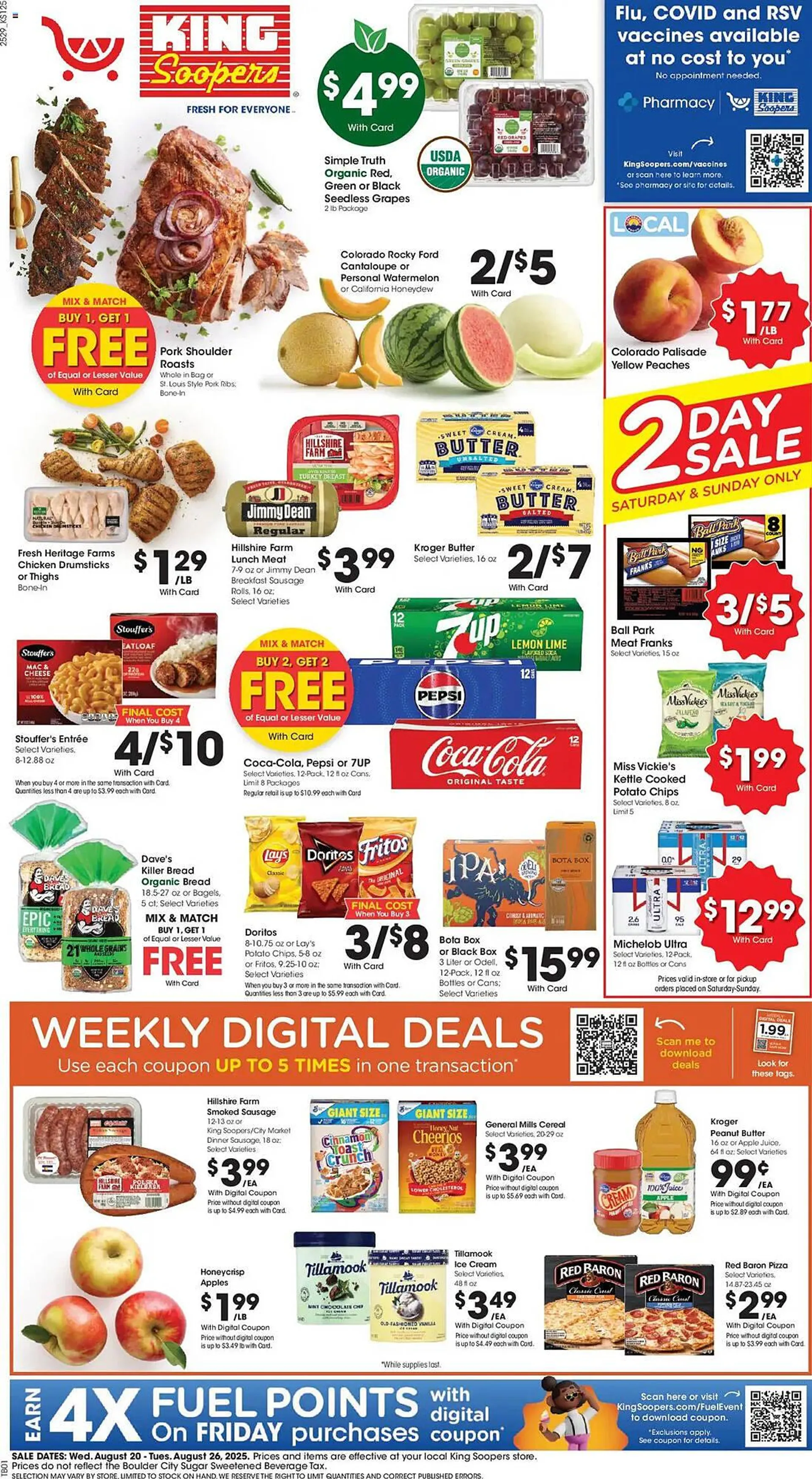Weekly ad King Soopers Weekly Ad from August 20 to August 27 2025 - Page 1