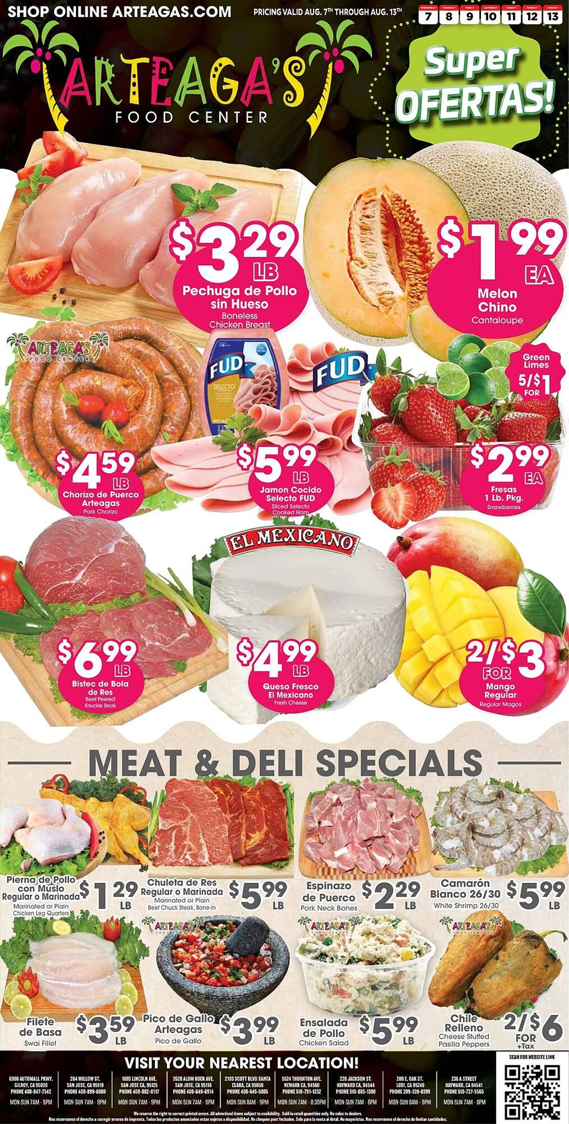 Arteagas Food Center ad - 1