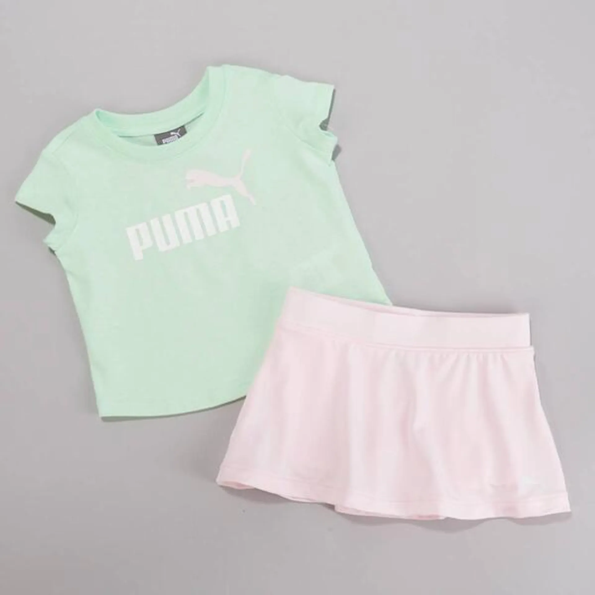 Baby Girl (12-24M) Puma® Jersey Short Sleeve Tee & Skort Set