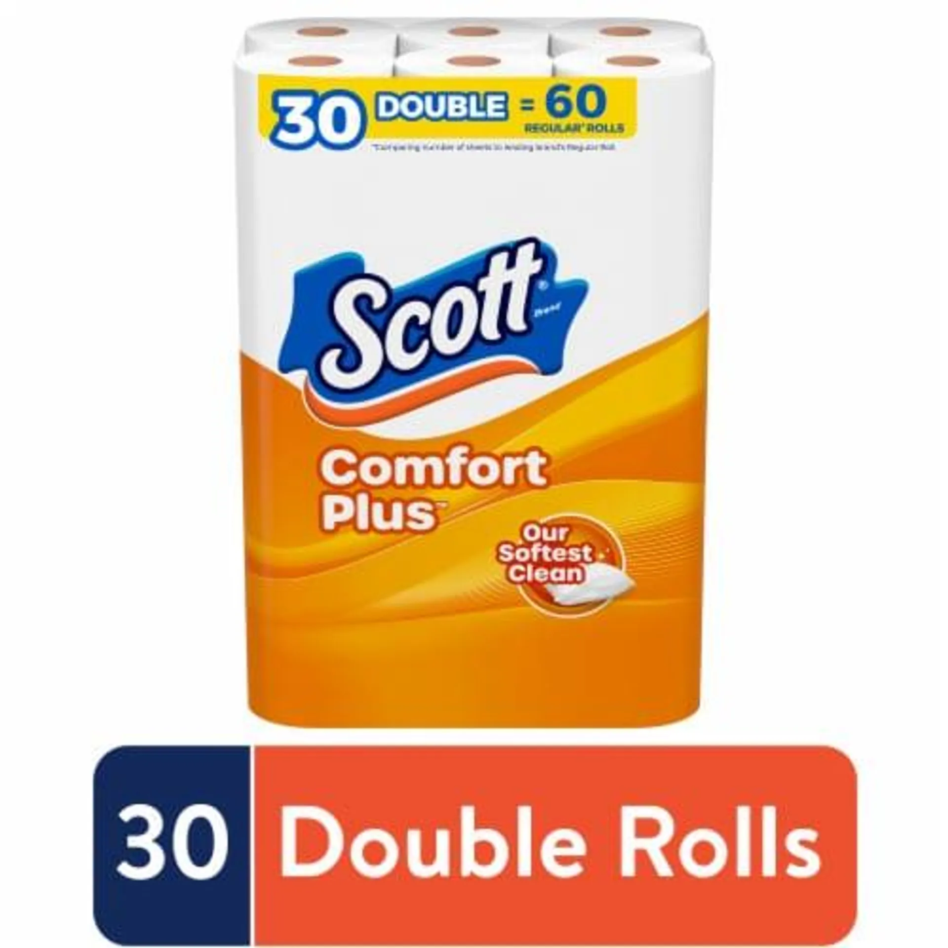 Scott ComfortPlus 1-Ply Toilet Paper Double Rolls