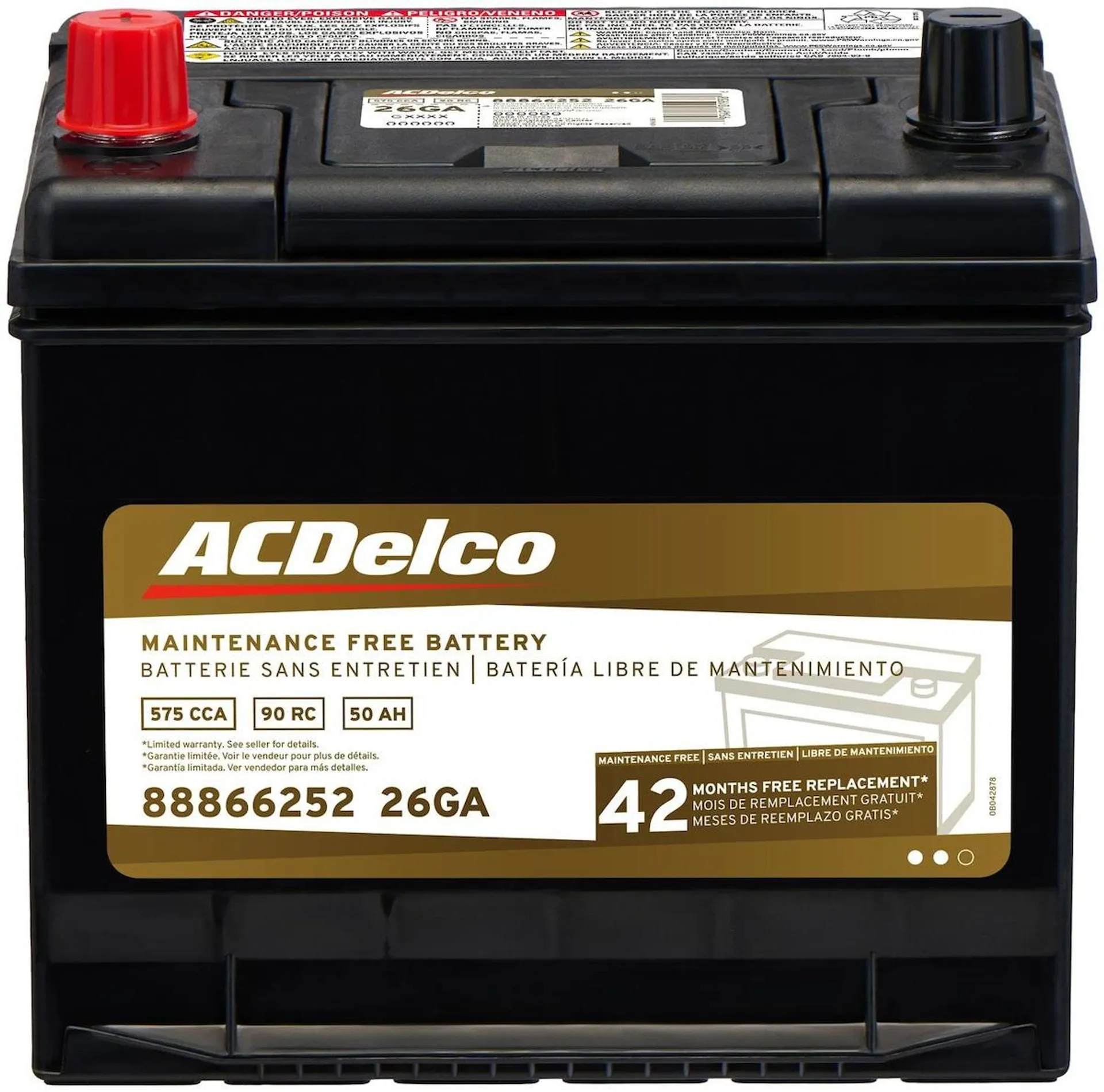 ACDelco Battery Group Size 26 - 26GA