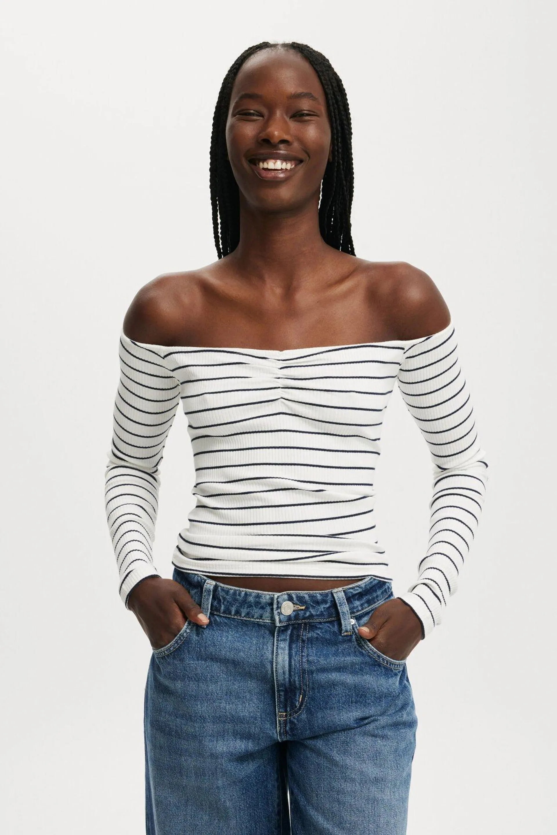 Rosa Off The Shoulder Long Sleeve Top