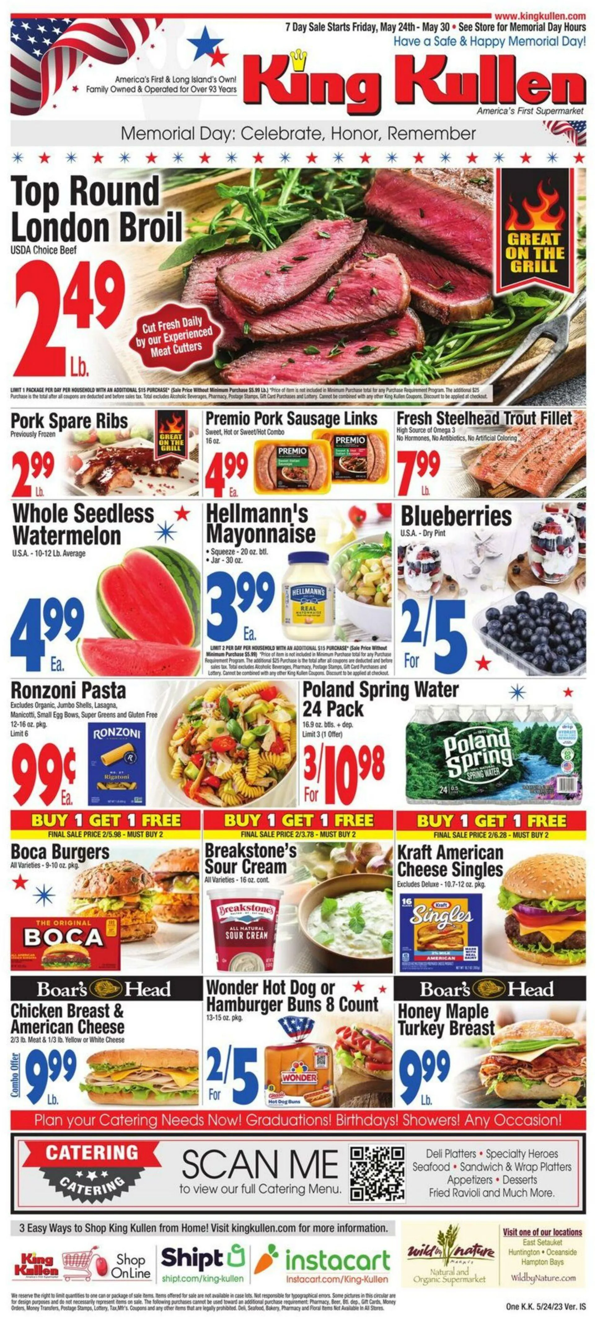 Weekly ad King Kullen Current weekly ad from May 24 to May 30 2024 - Page 1