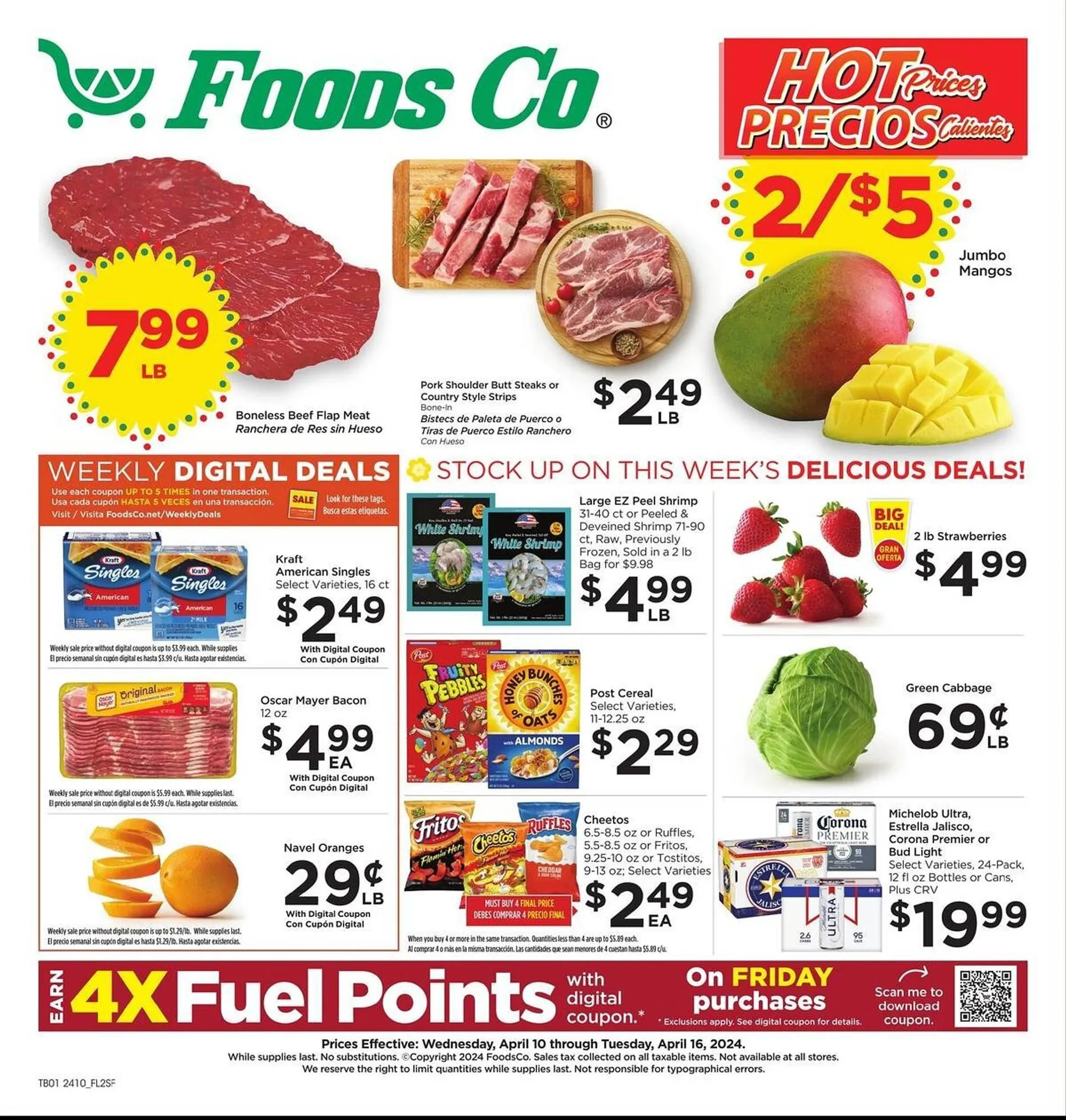 Weekly ad Foods Co Weekly Ad from April 10 to April 16 2024 - Page 1