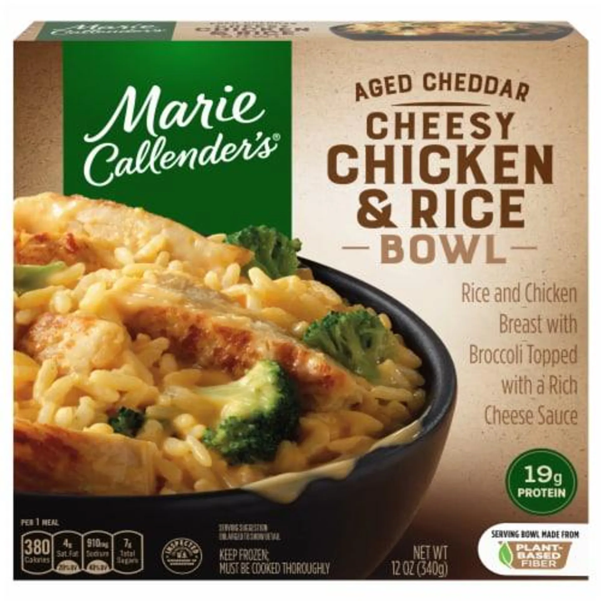 Marie Callender's Aged Cheddar Cheesy Chicken & Rice Bowl Frozen Meal