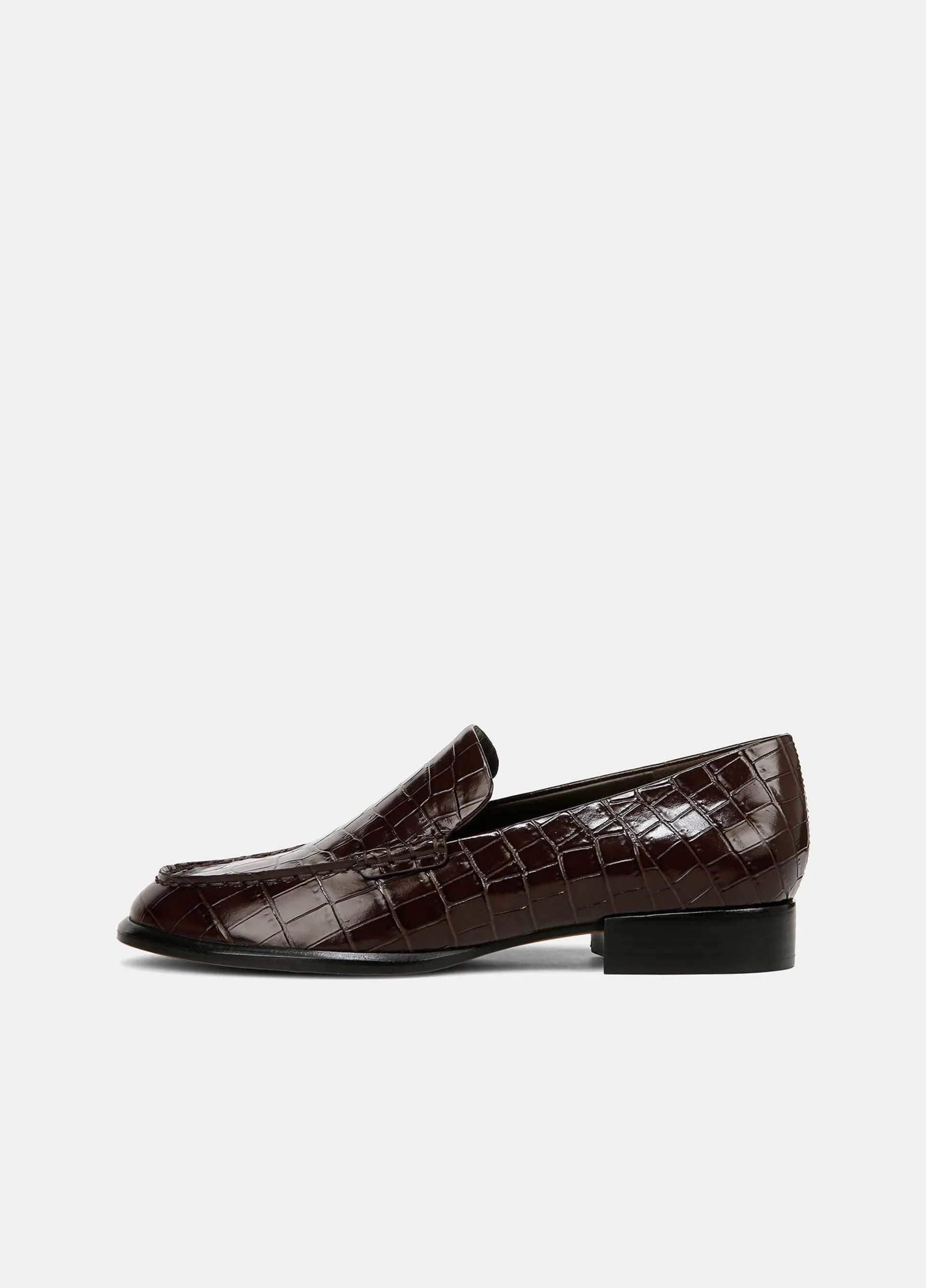 Naomi Croc-Embossed Leather Loafer