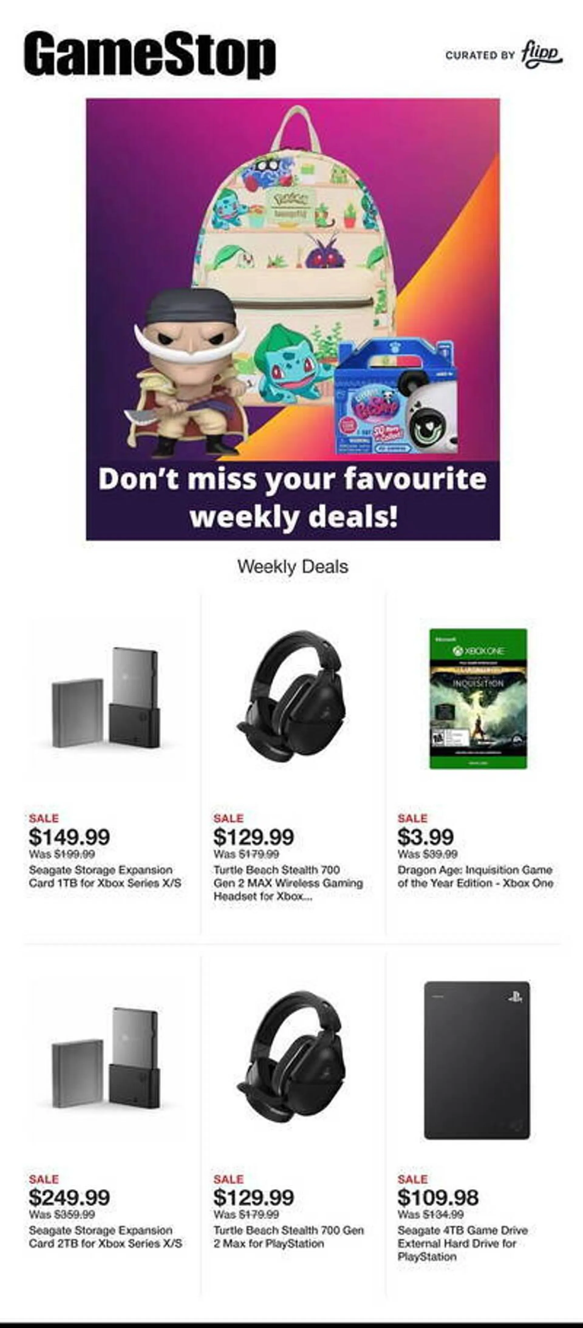 Game Stop Weekly Ad - 1