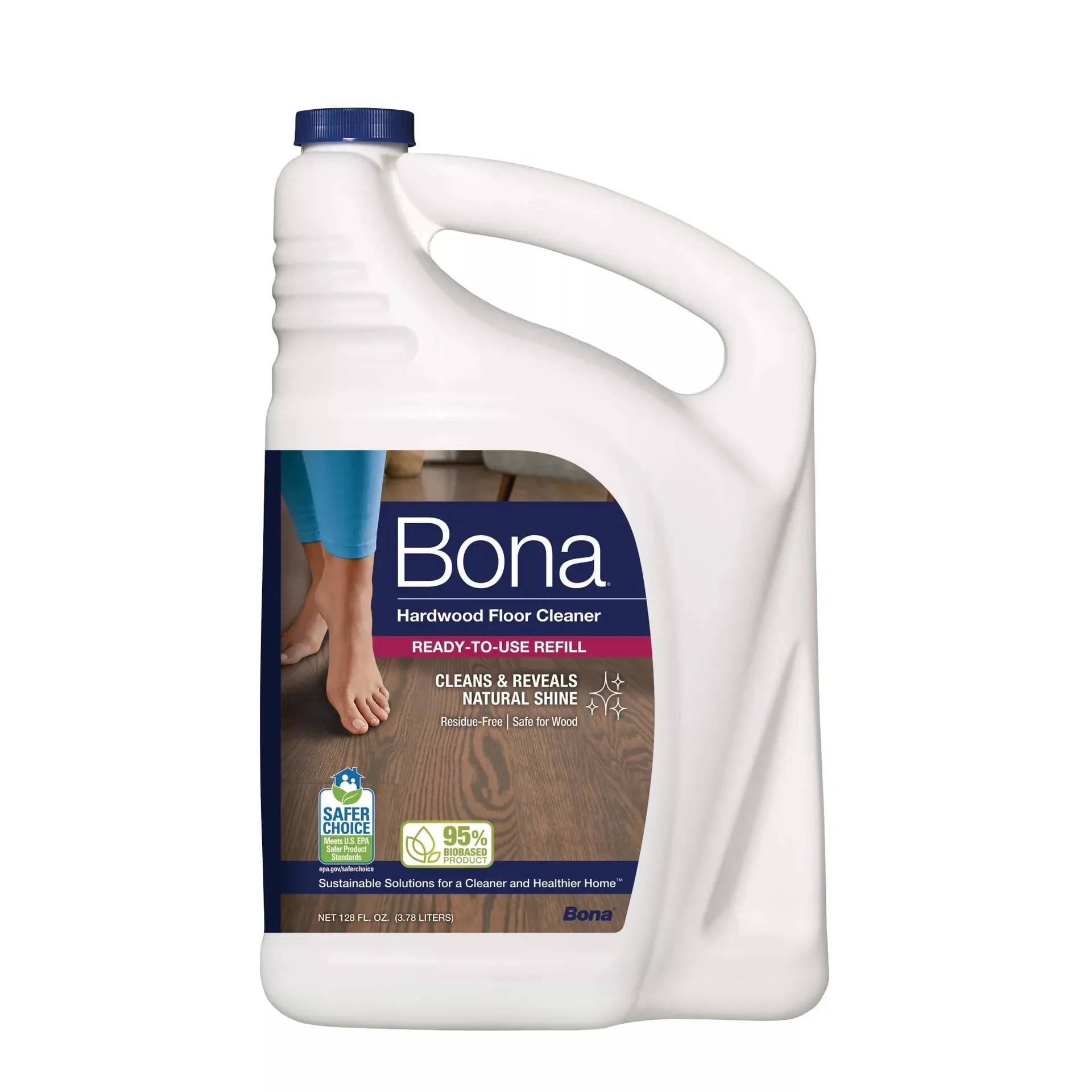 Bona Hardwood Floor Cleaner + Spray, 128 oz./32 oz.