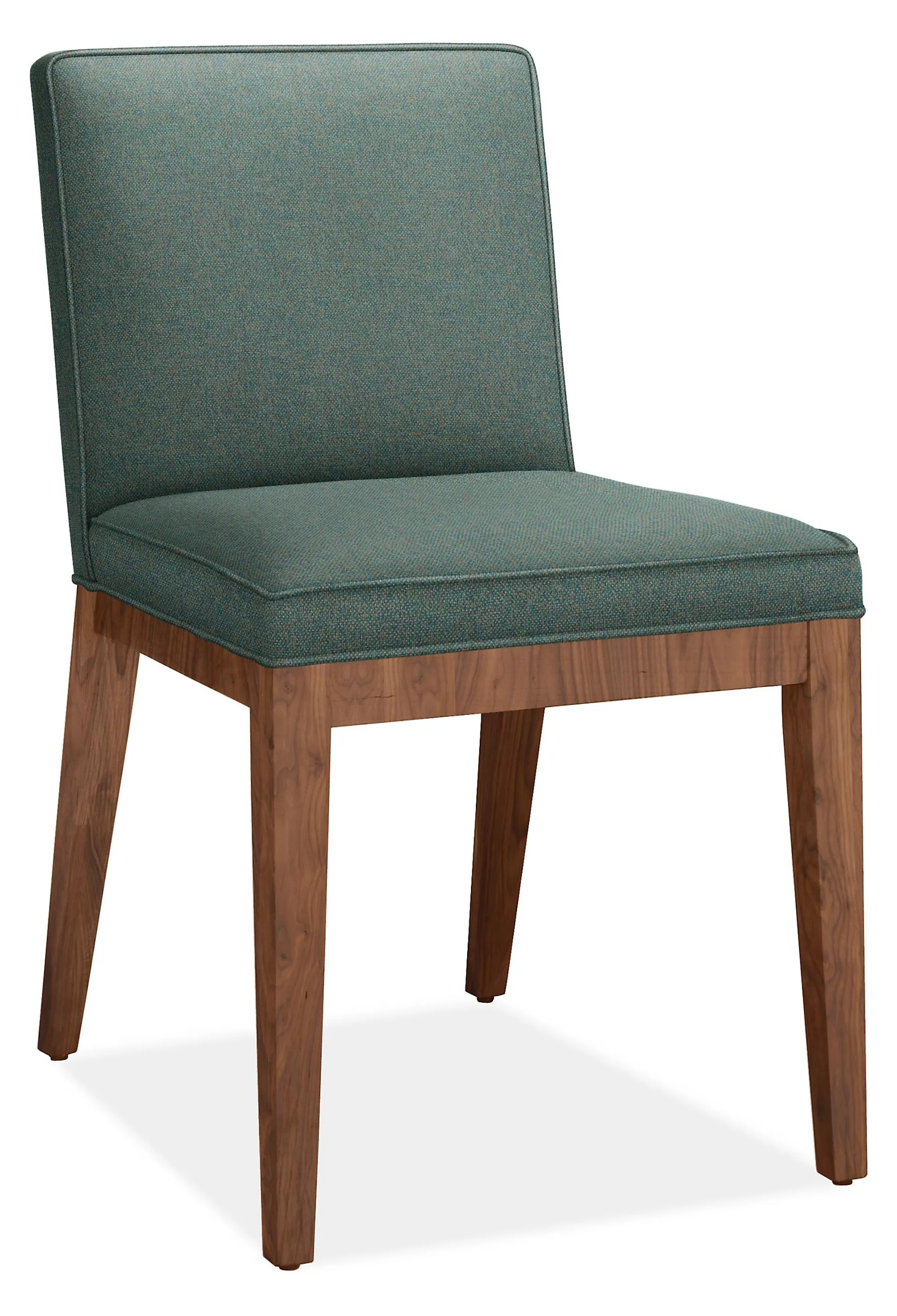 Ansel Side Chair in Tatum Haze with Walnut Legs