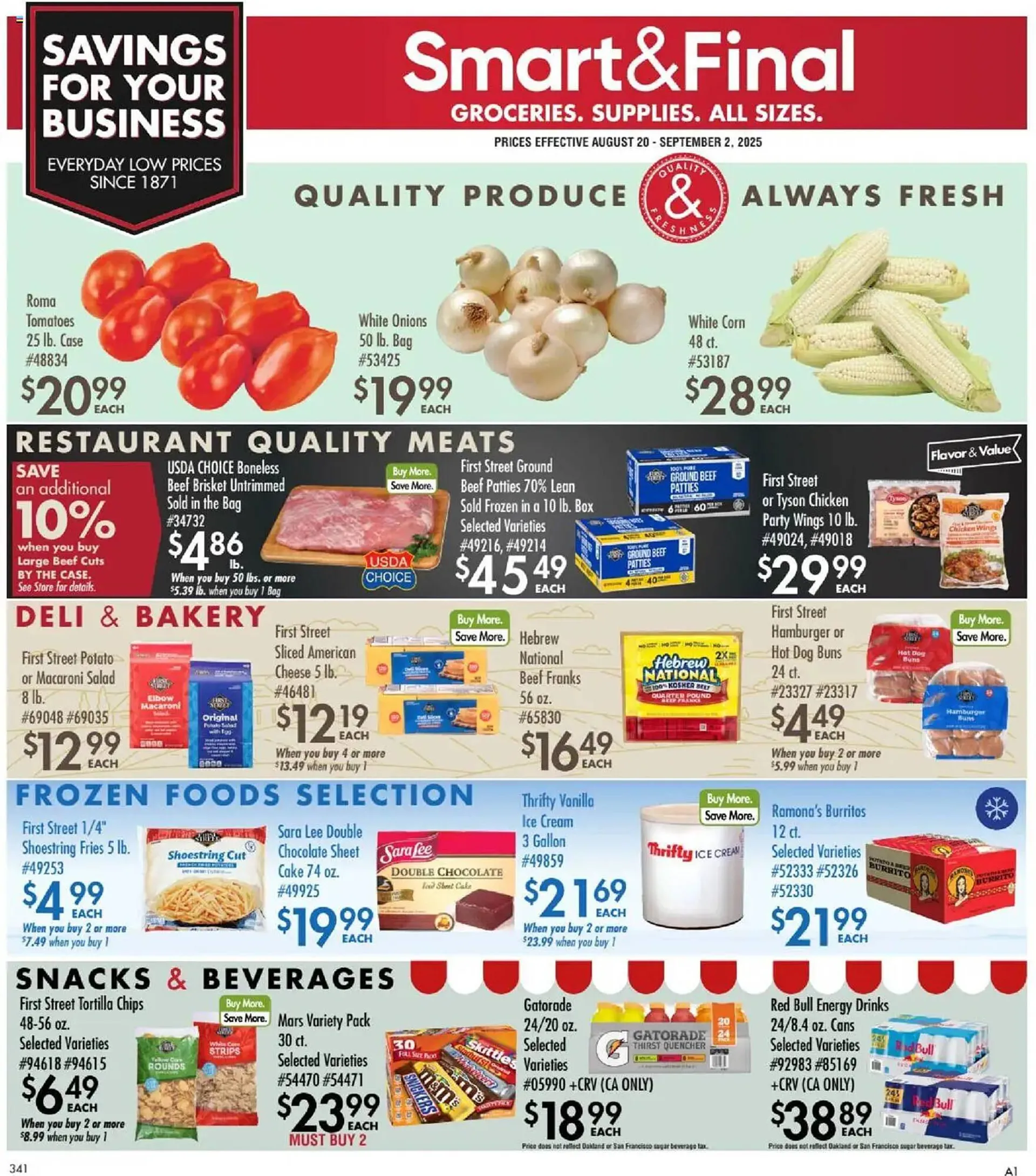 Weekly ad Smart & Final Weekly Ad from August 20 to September 2 2025 - Page 1