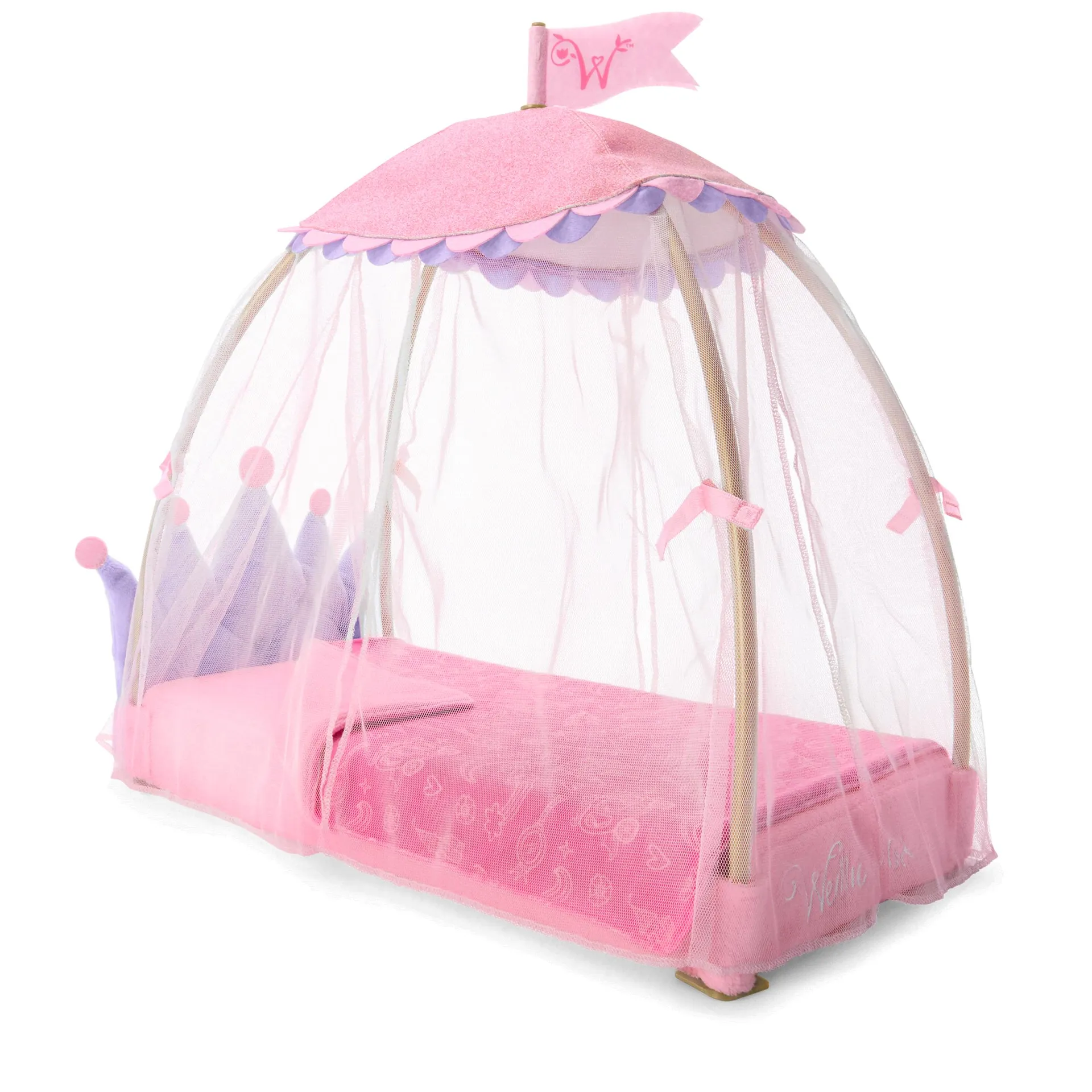 Royal Canopy Bed for WellieWishers™ Dolls