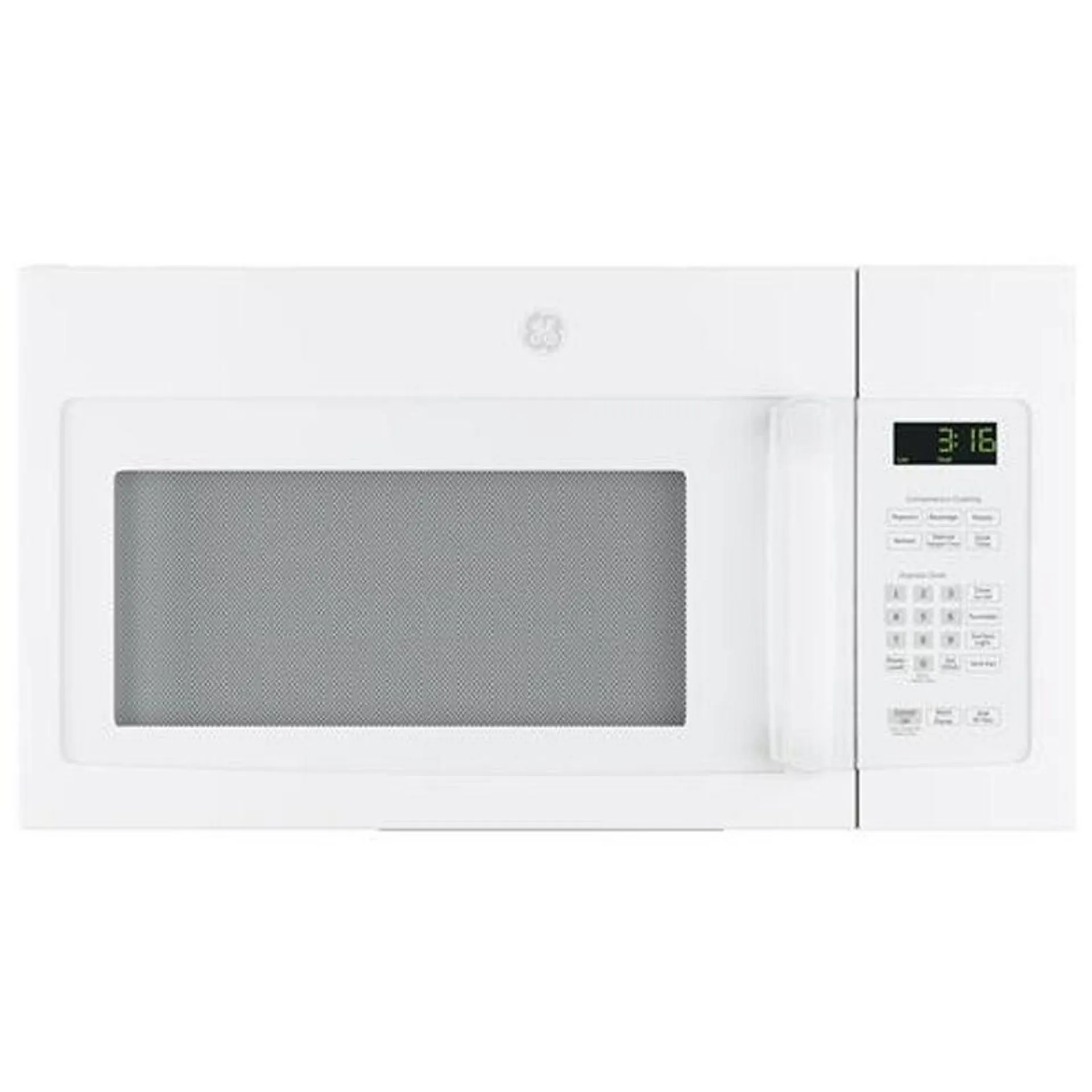 GE 30" 1.6 Cu. Ft. Over-the-Range Microwave with 10 Power Levels & 300 CFM - White