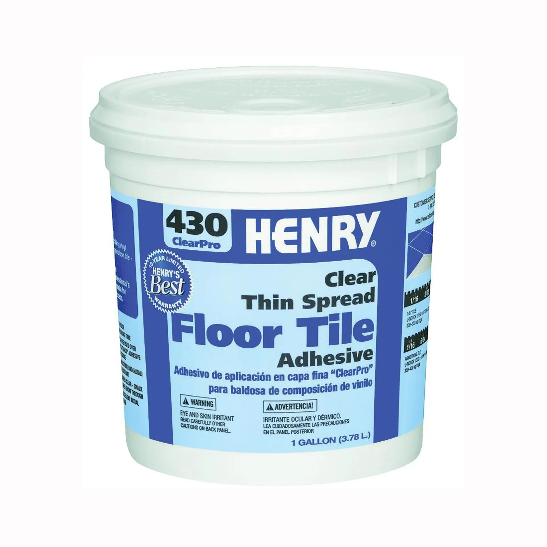 430 ClearPro 12098 Floor Adhesive, Paste, Mild, Clear, 1 gal Pail