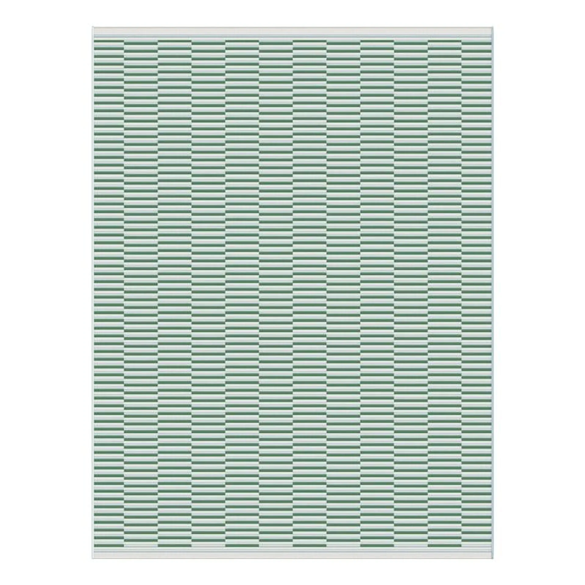 (E517) Daytona Blue Broken Stripe Outdoor Area Rug, 8x10