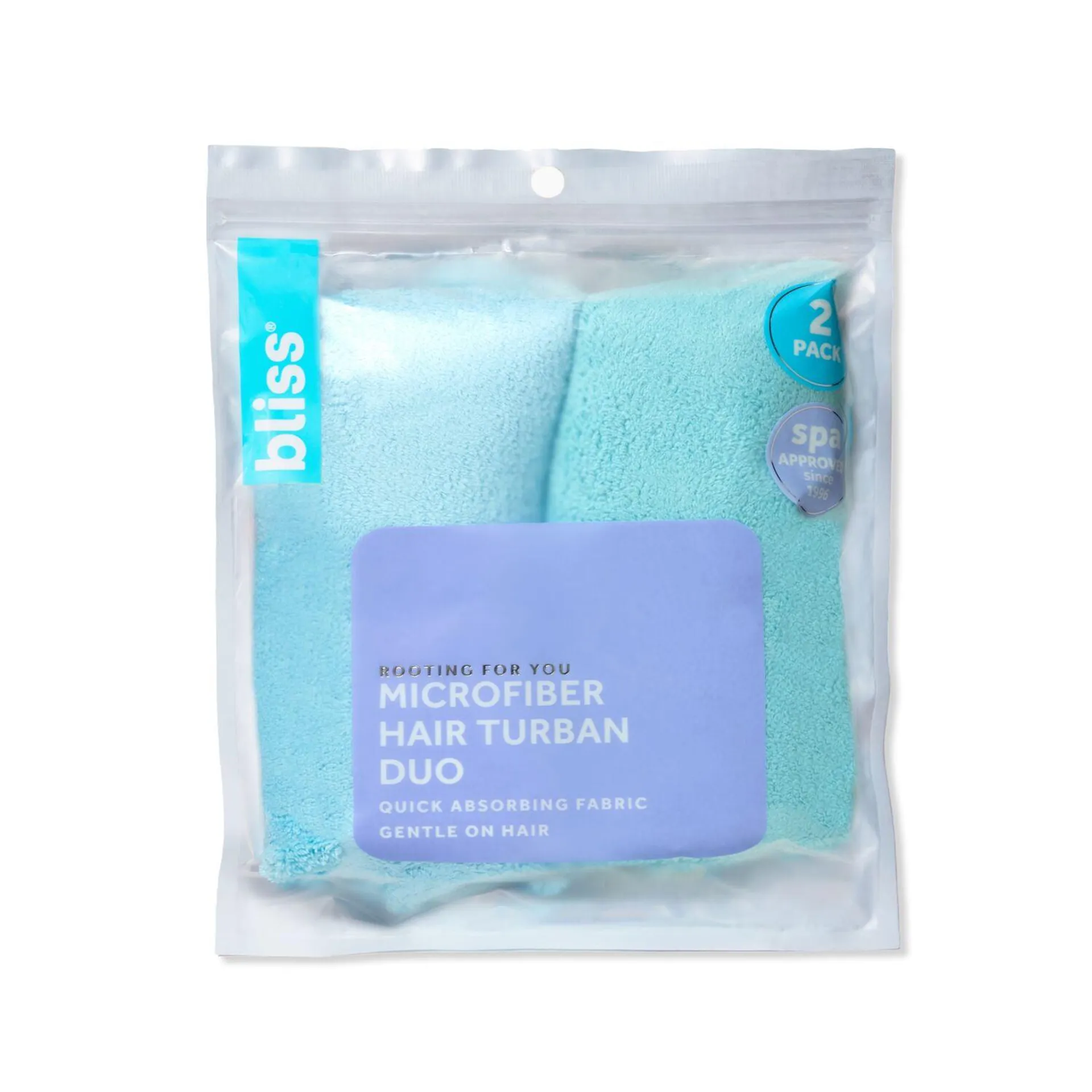 Rooting For You Microfiber Hair Wrap Duo-Blue