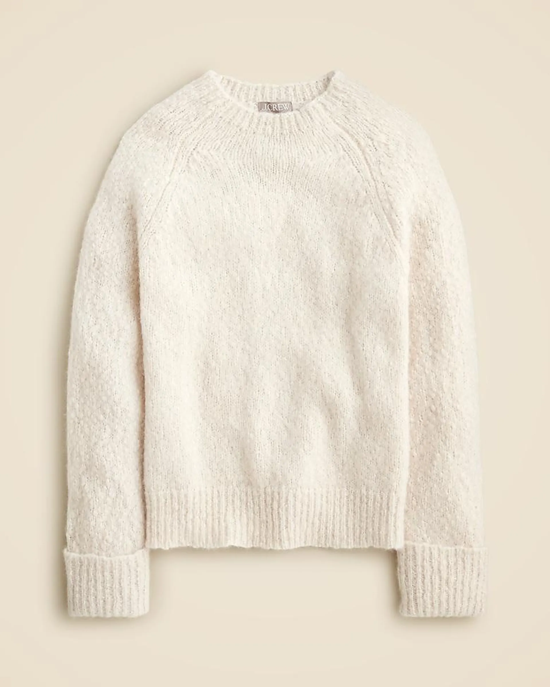 Cuffed mockneck sweater