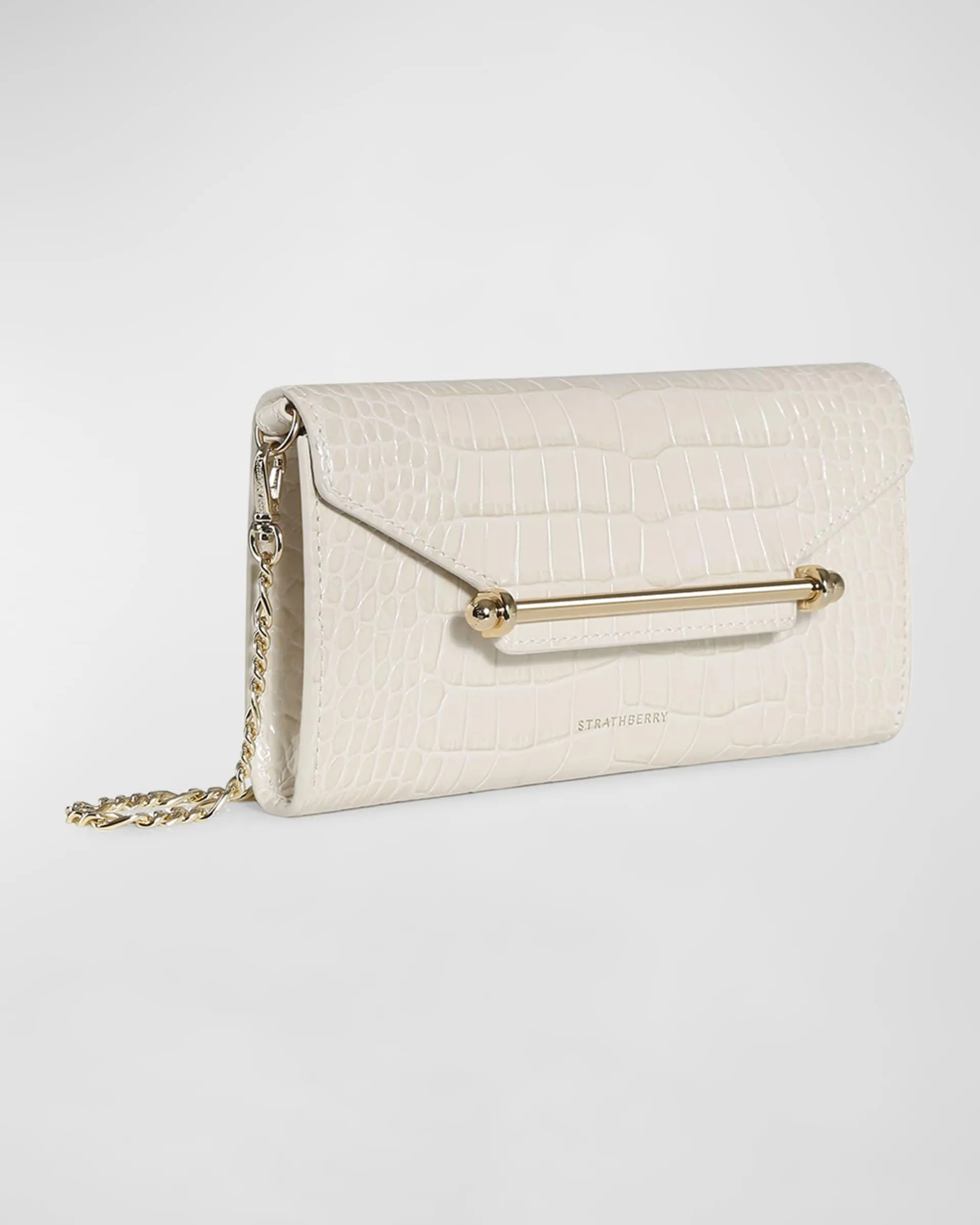 Multrees Croc-Embossed Wallet on Chain