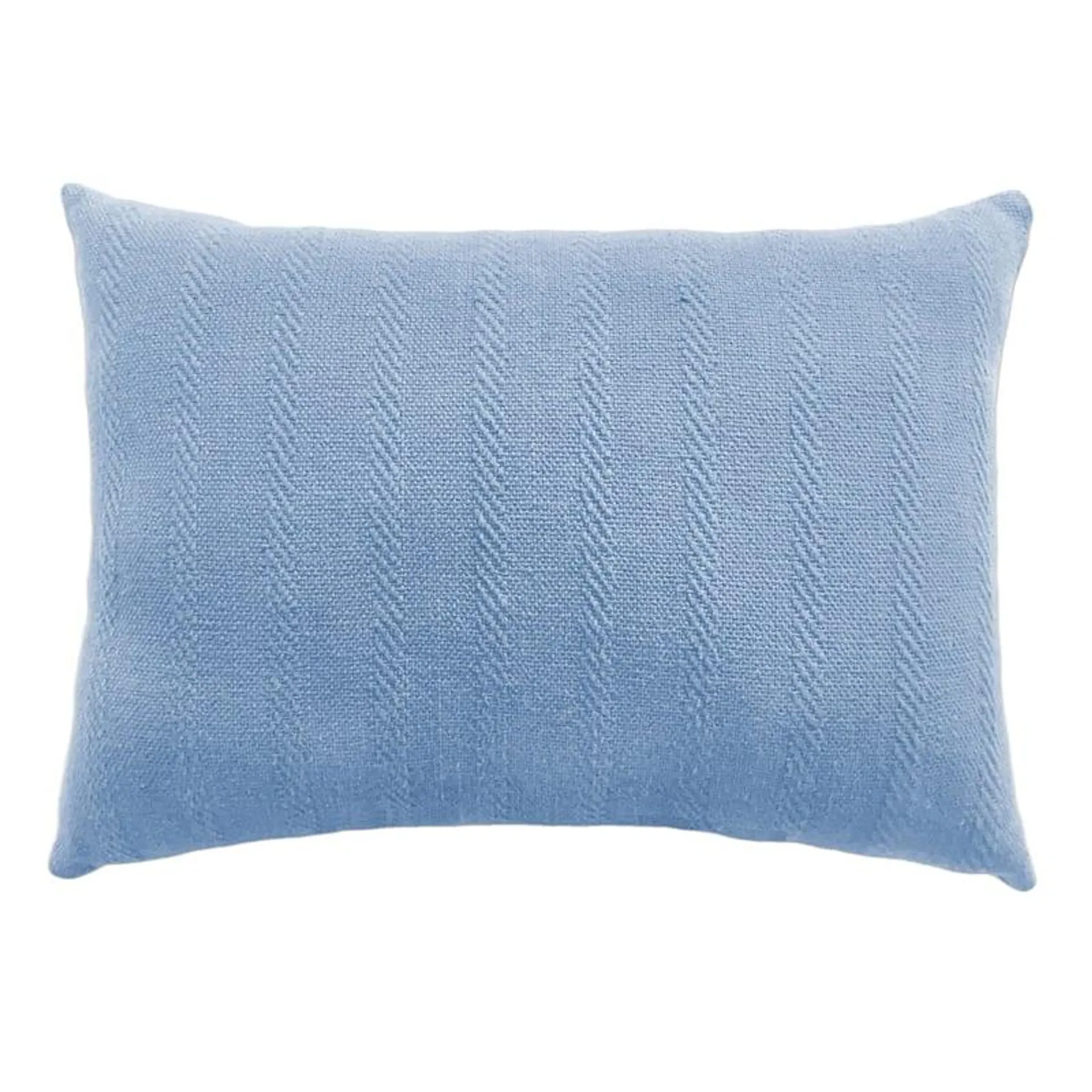 Barrington Light Blue Woven Oblong Throw Pillow, 14x20