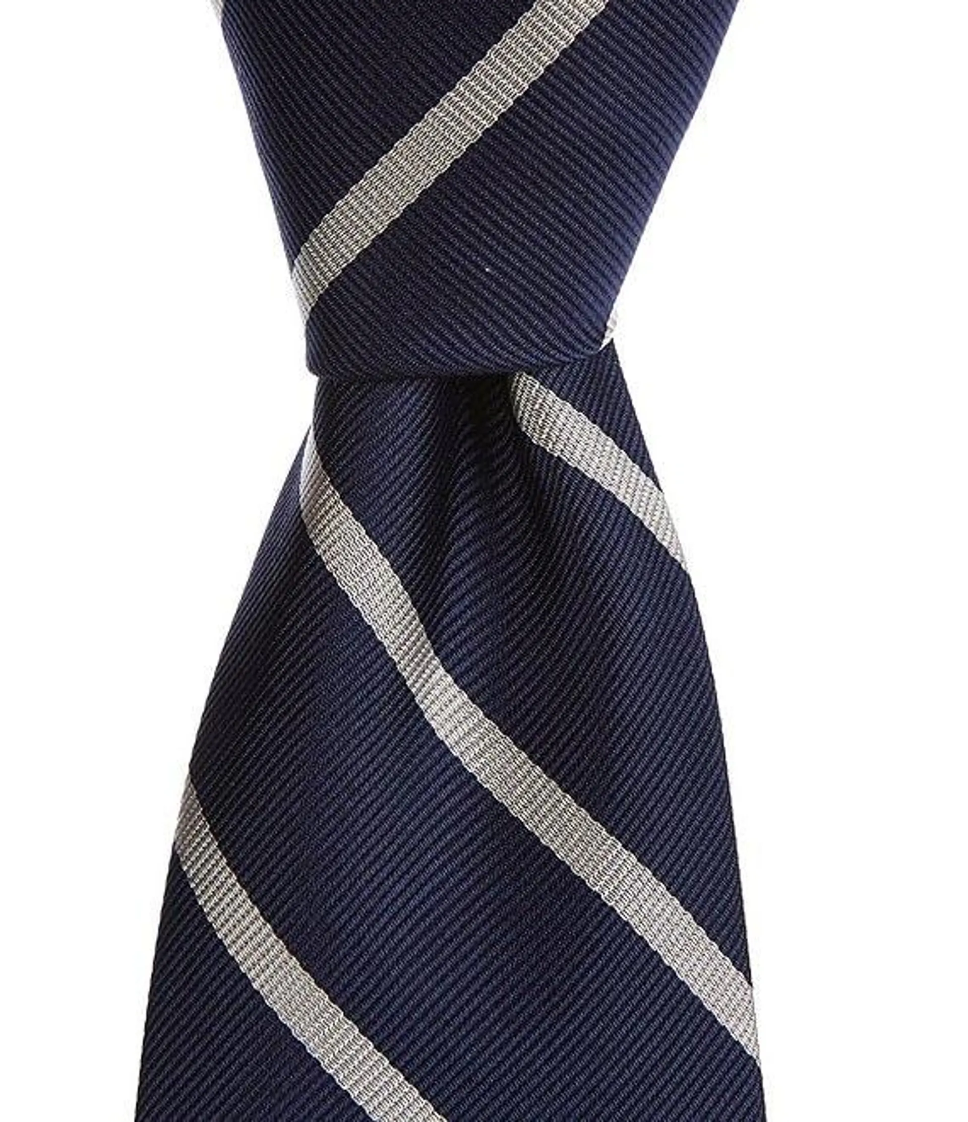 Striped 3" Silk Repp Tie