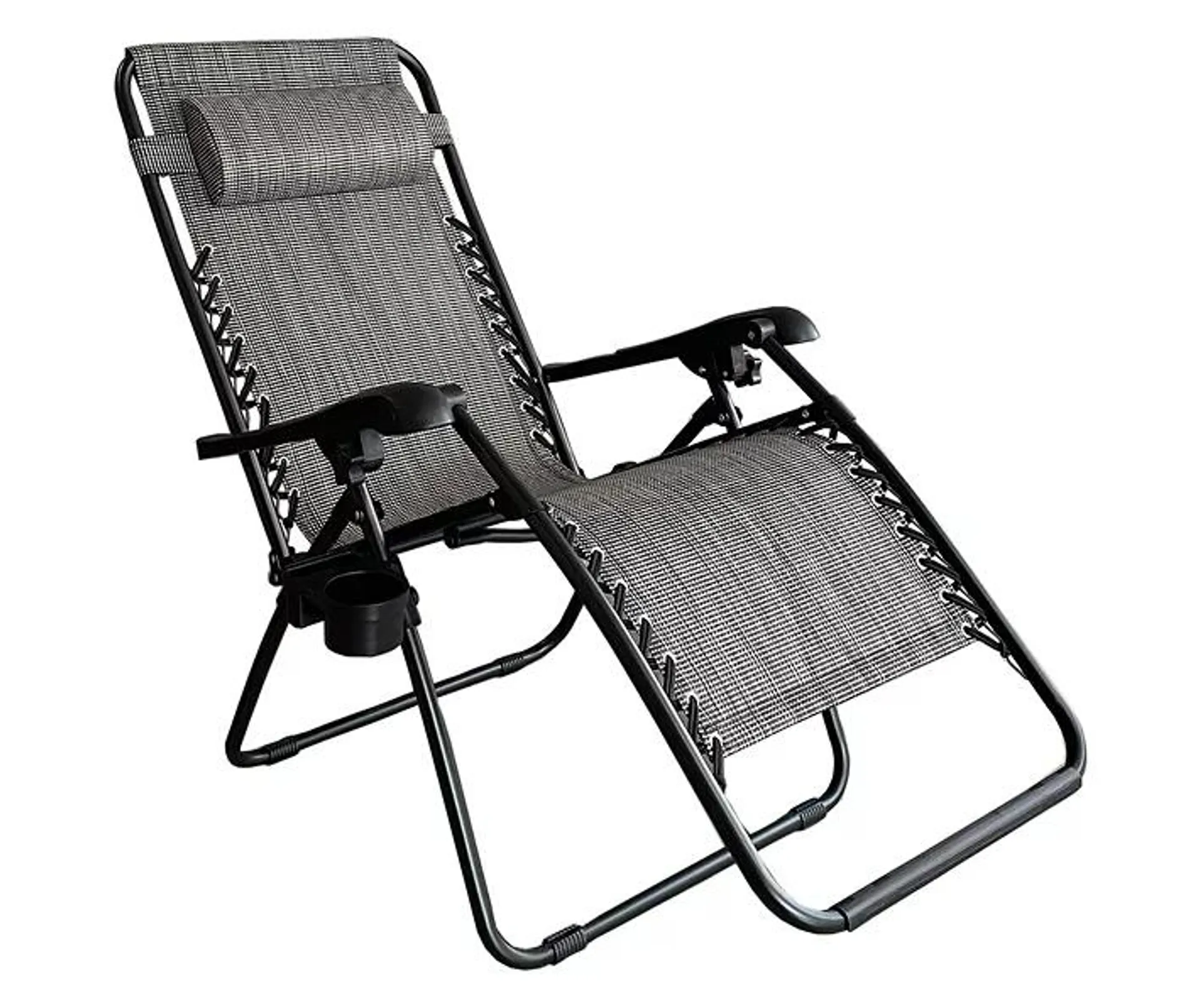 Black Sling Fabric Gravity Lounger