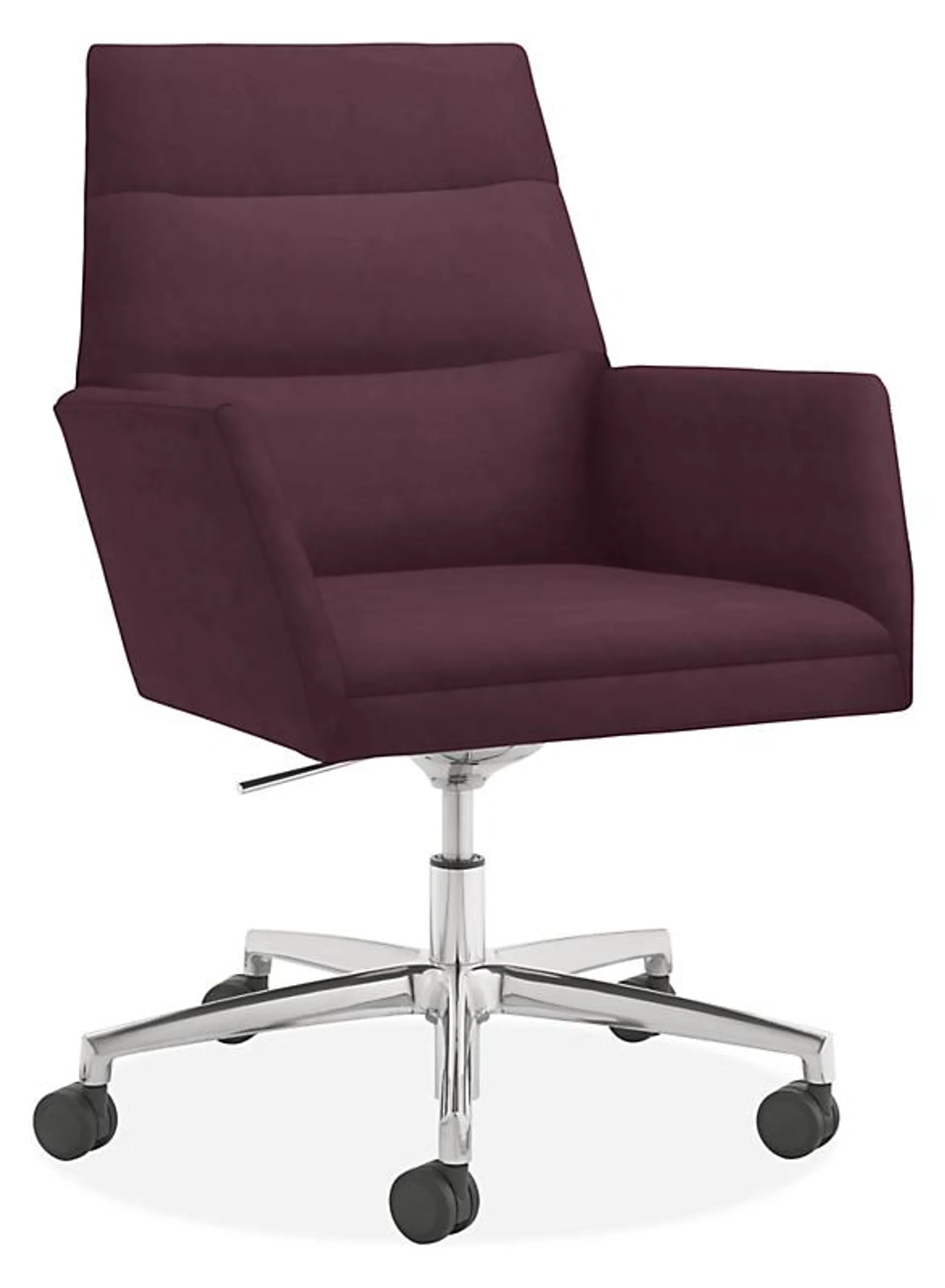 Tenley Office Chair in View Eggplant