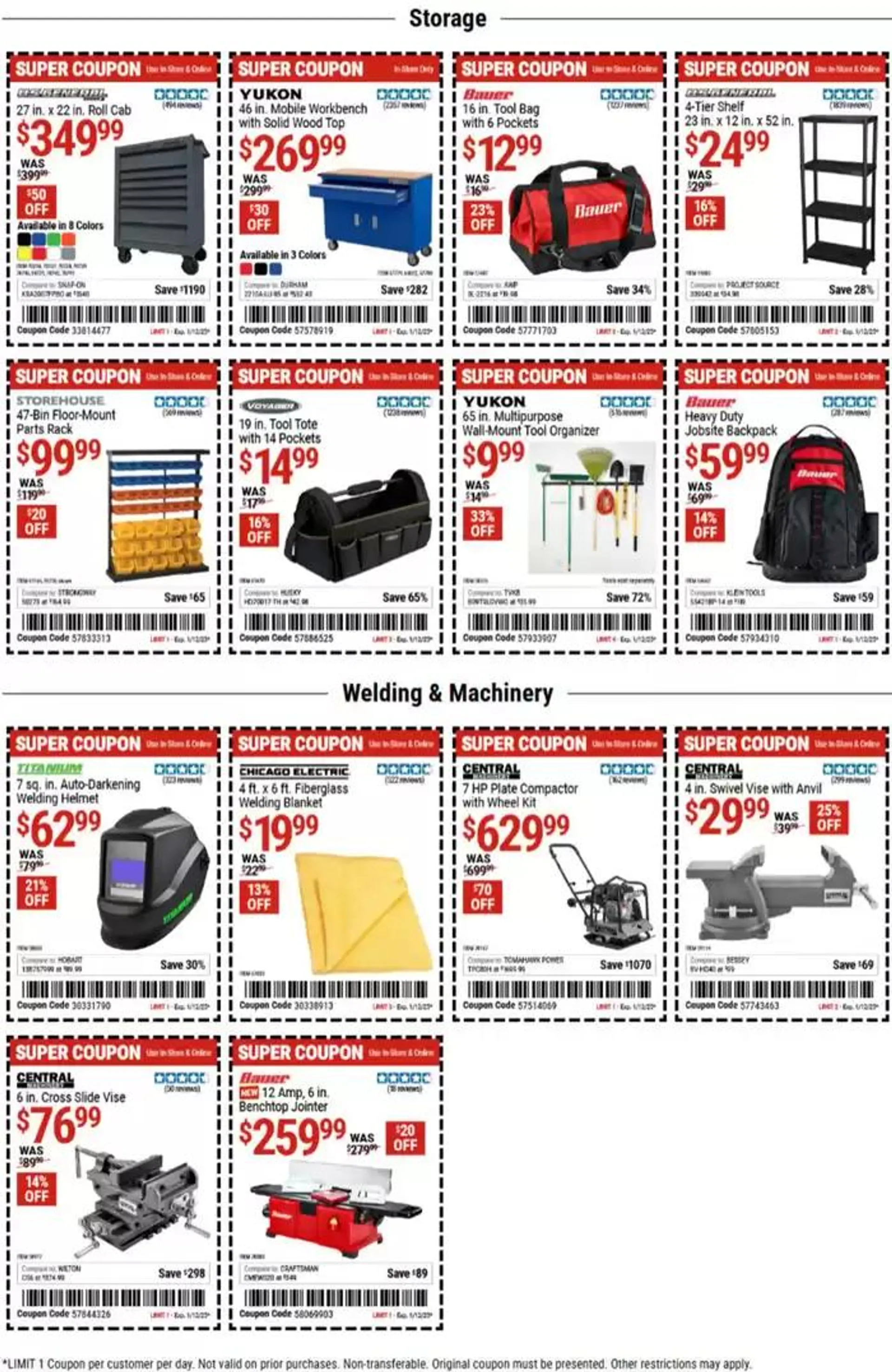 Weekly ad Harbor Freight Tools weekly ad from December 30 to January 13 2025 - Page 8