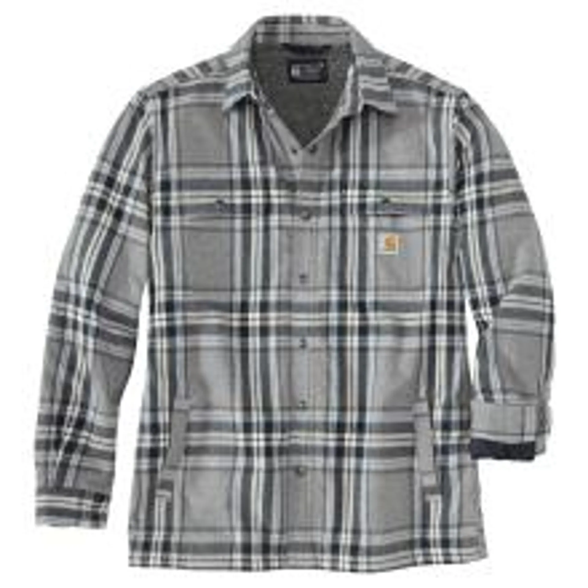 Carhartt Relaxed Fit Flannel Sherpa-Lined Shirt Jac for Men