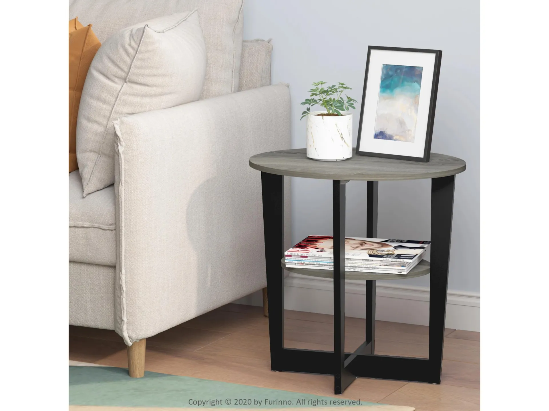 JAYA Oval End Table