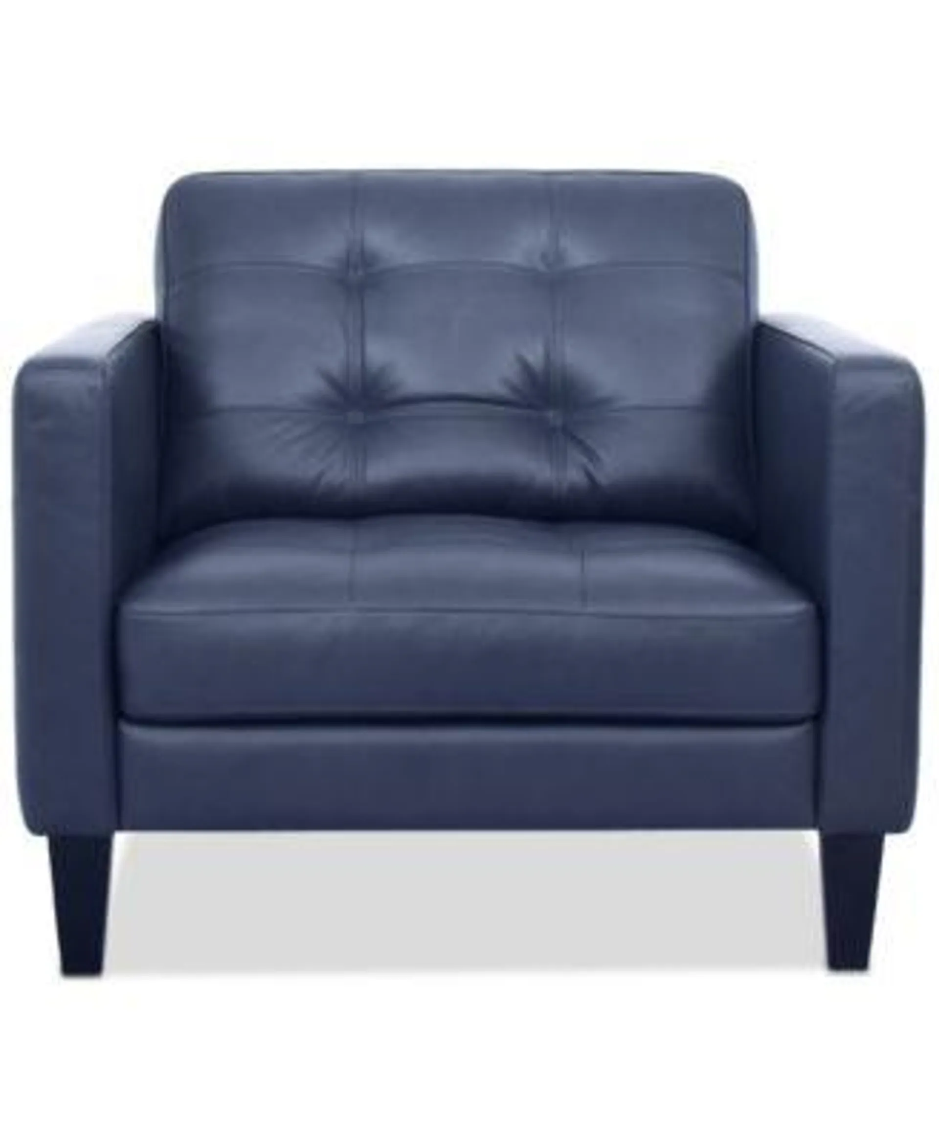 Pezley Leather Arm Chair, Created for Macy's