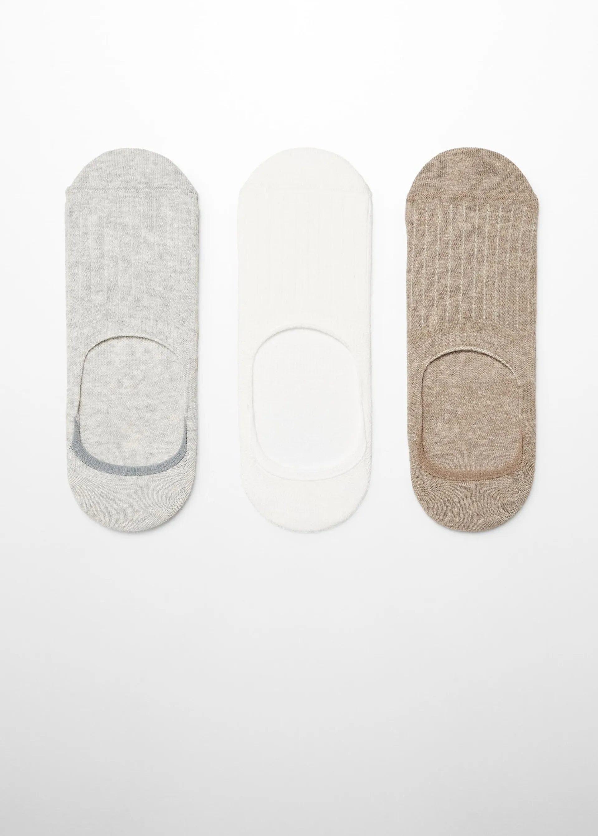 Pack 3 calcetines algodón canalé