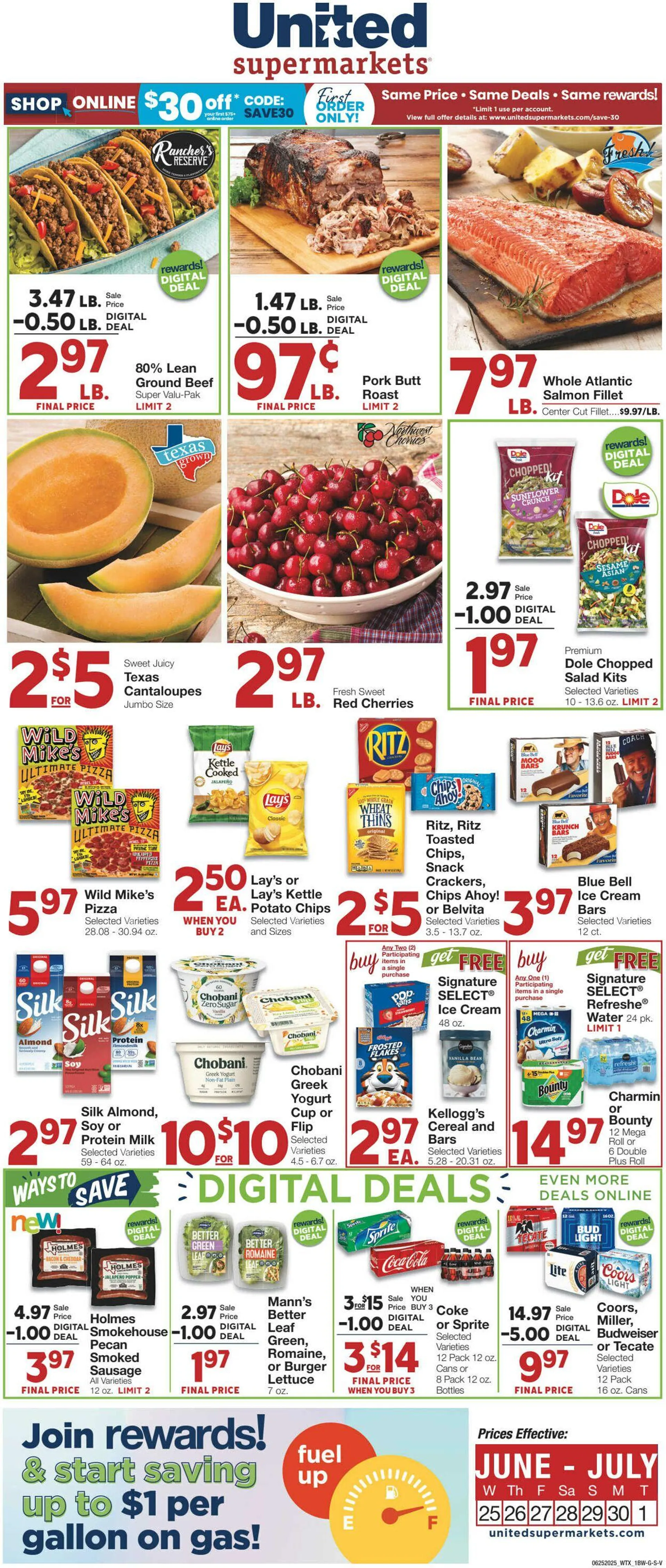 Weekly ad United Supermarkets Current weekly ad from June 24 to July 1 2025 - Page 1