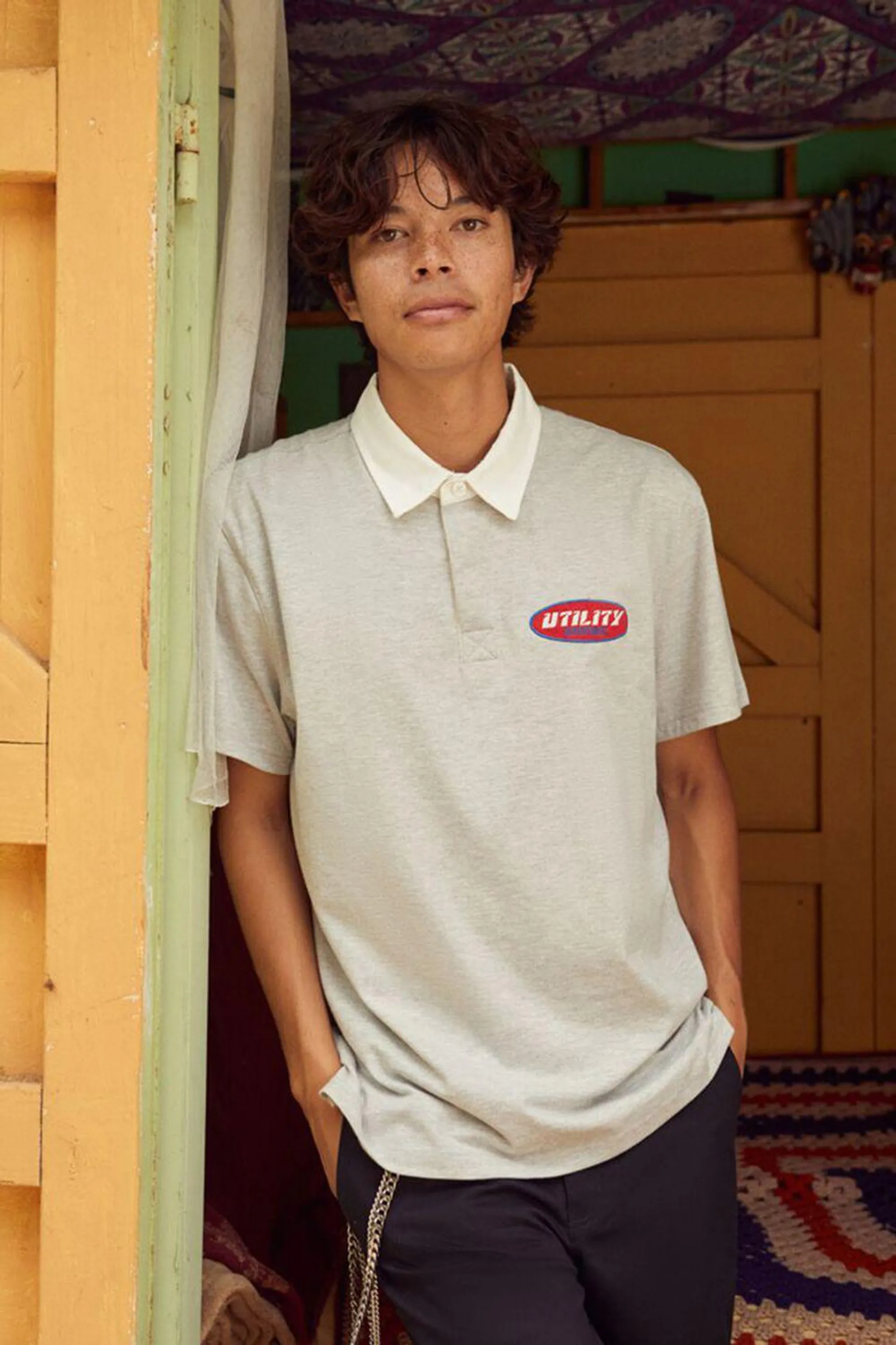 Utility Department Patch Polo Shirt