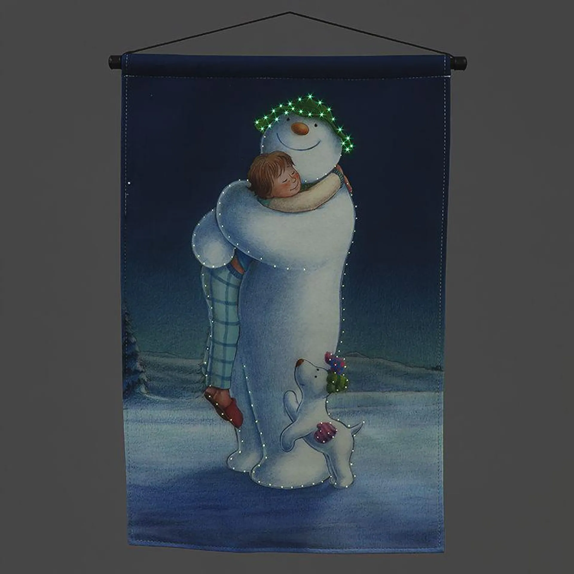 Fibre Optic The Snowman Hugging Billy 40x60cm Tapestry