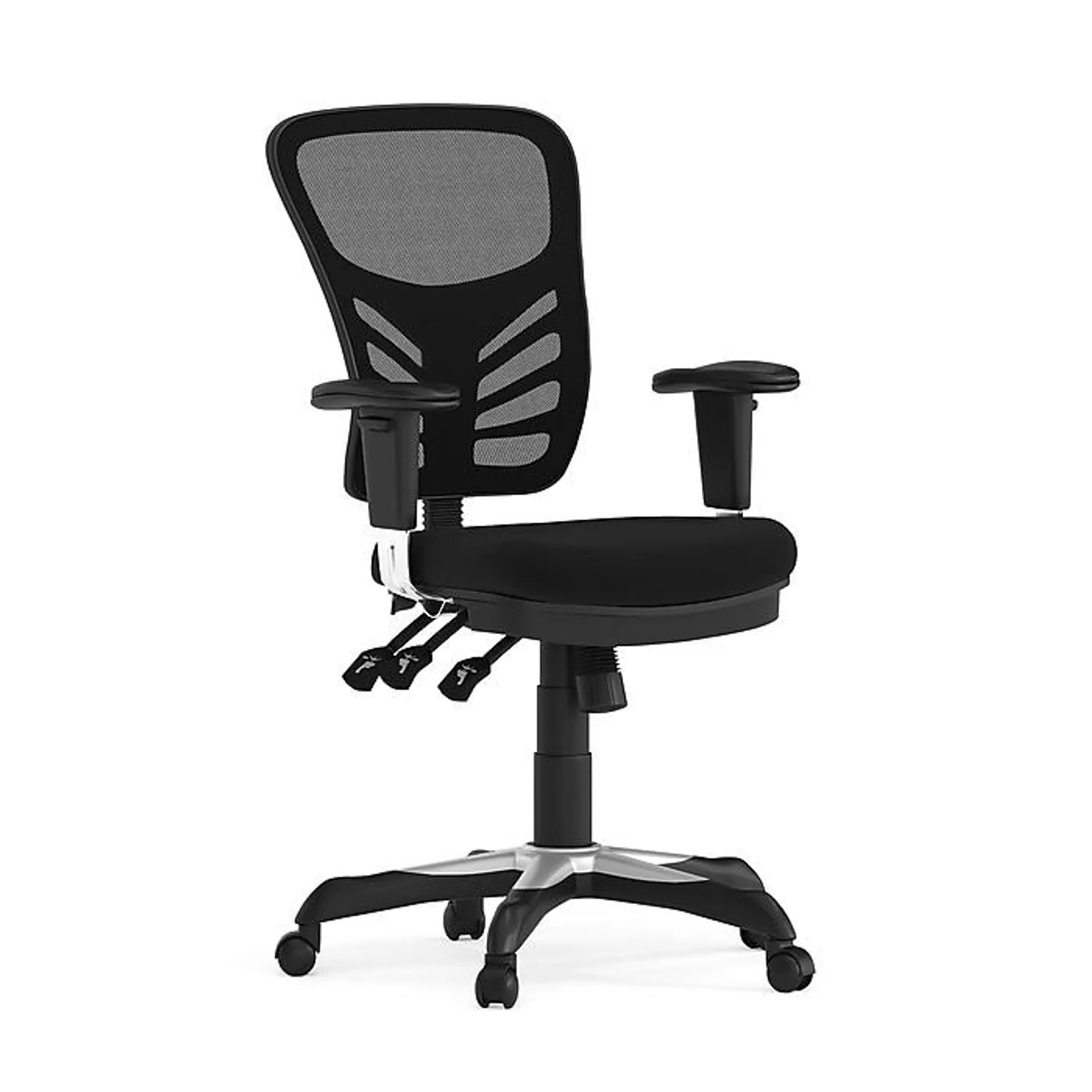 Flash Furniture Nicholas Ergonomic Mesh Swivel Mid-Back Multifunction Executive Office Chair,