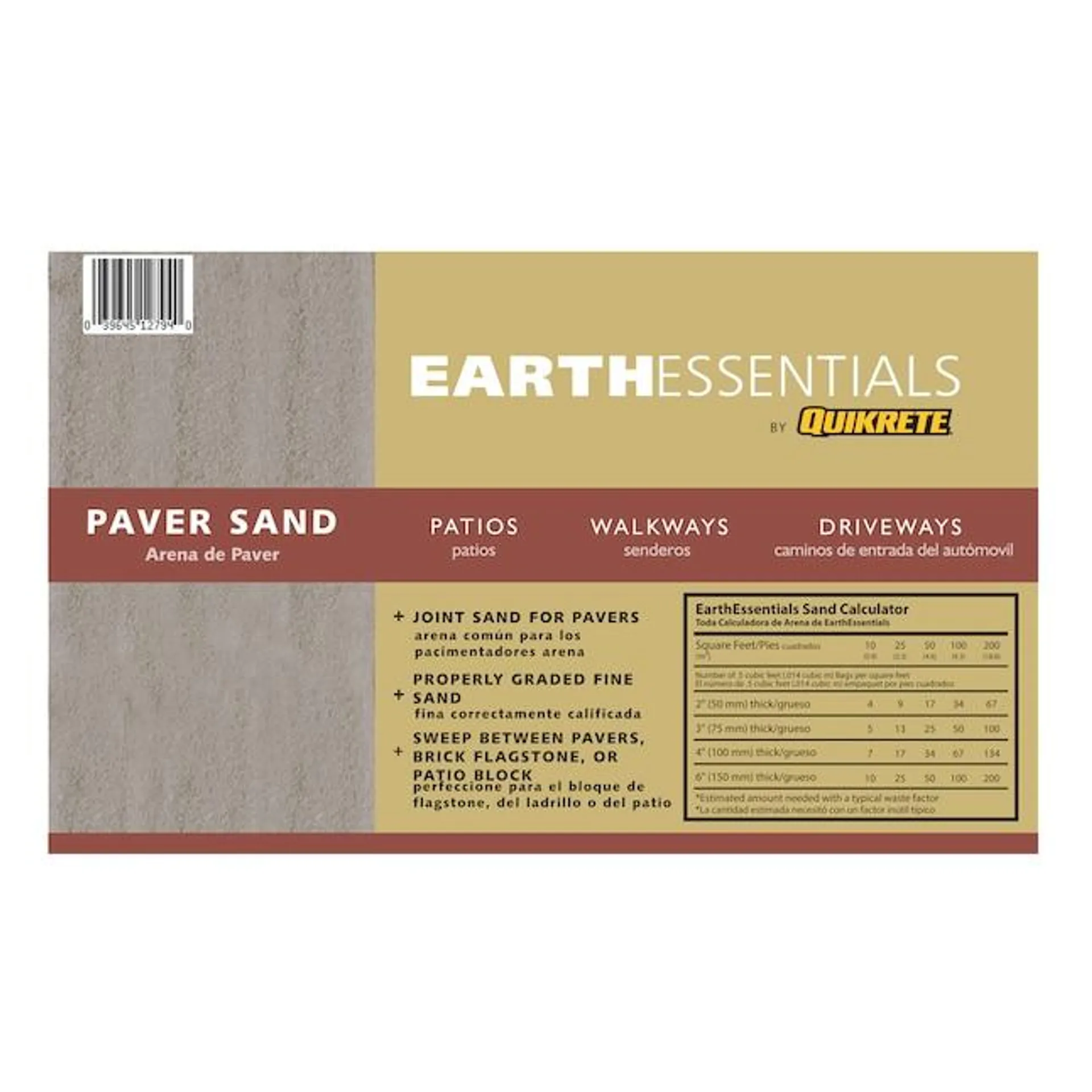 EARTHESSENTIALS BY QUIKRETE 0.5-cu ft Brown/Tan Paver Base Sand