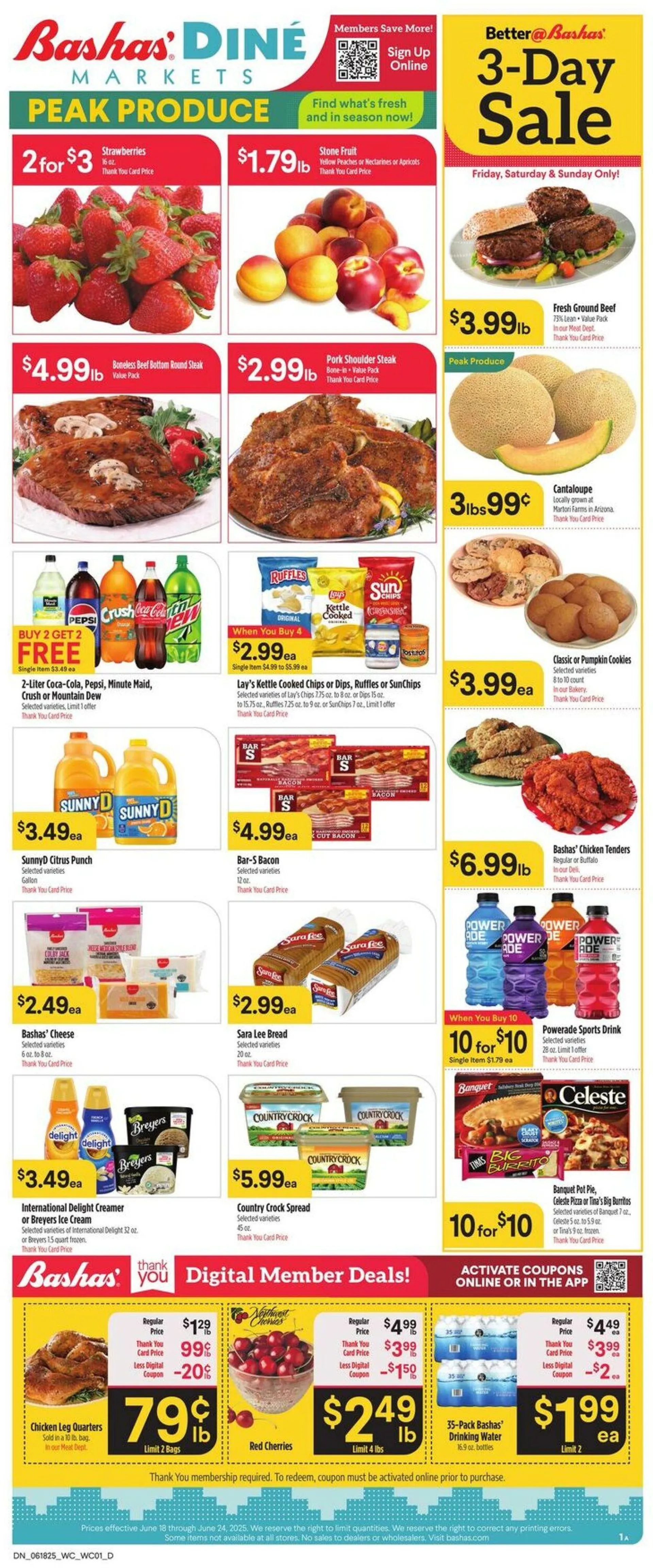 Weekly ad Bashas Current weekly ad from June 18 to June 24 2025 - Page 1