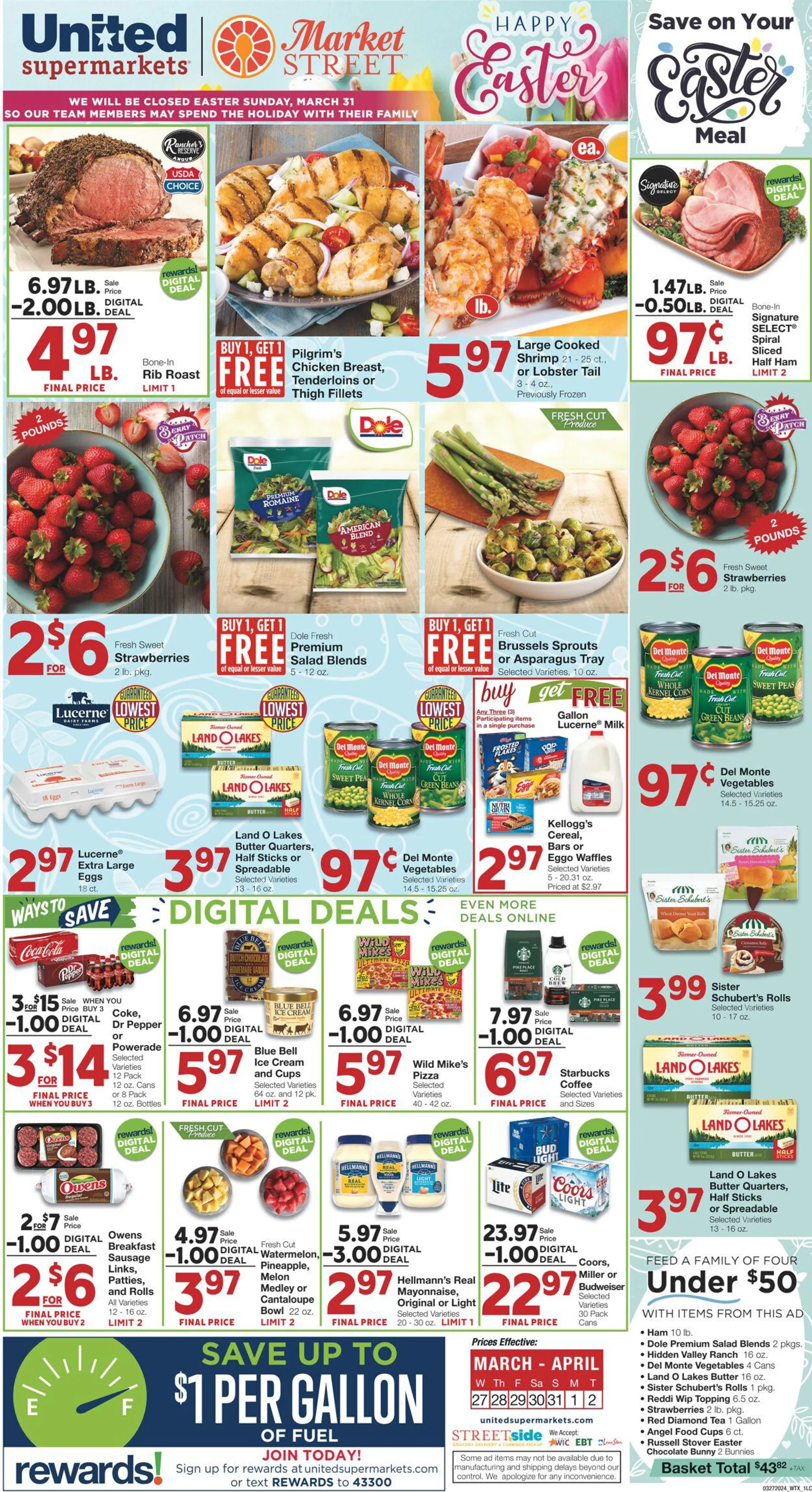 Weekly ad United Supermarkets Current weekly ad from March 26 to April 2 2024 - Page 1