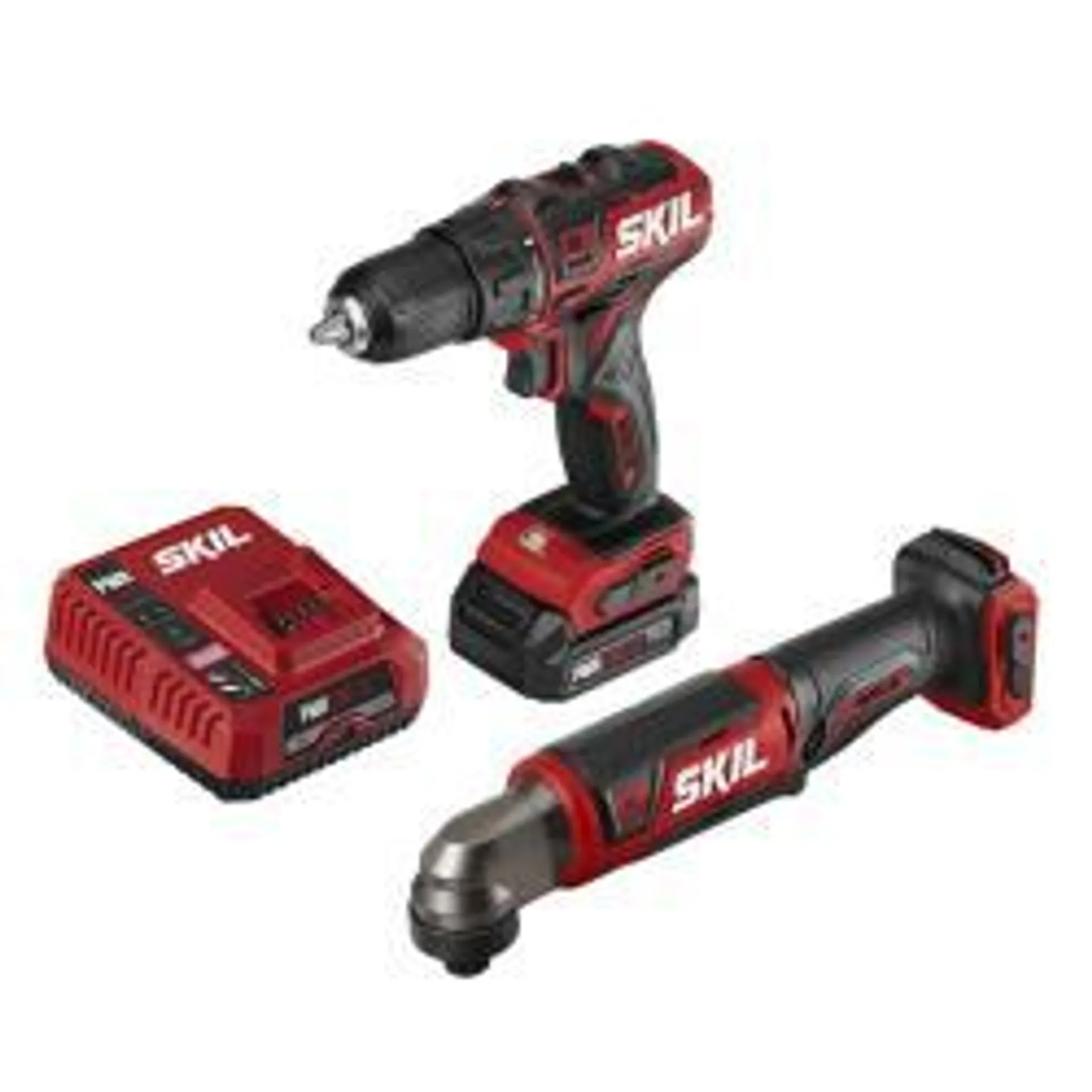 SKIL CB743701 Combination Tool Kit, Battery Included, 2 Ah, 20 V, Lithium-Ion