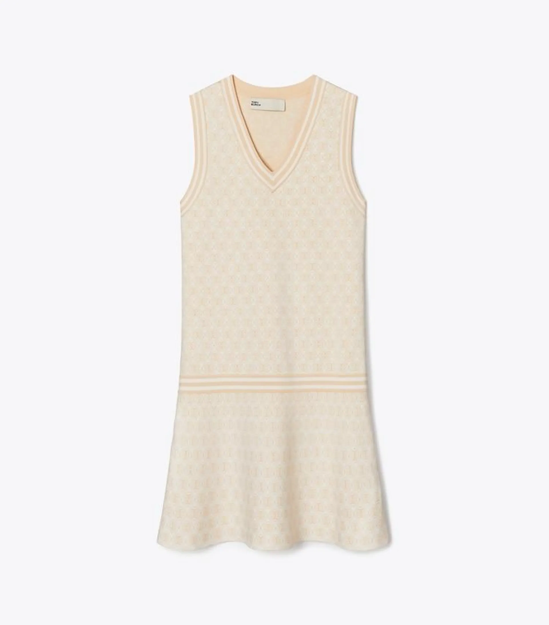 T MONOGRAM TECH KNIT DRESS